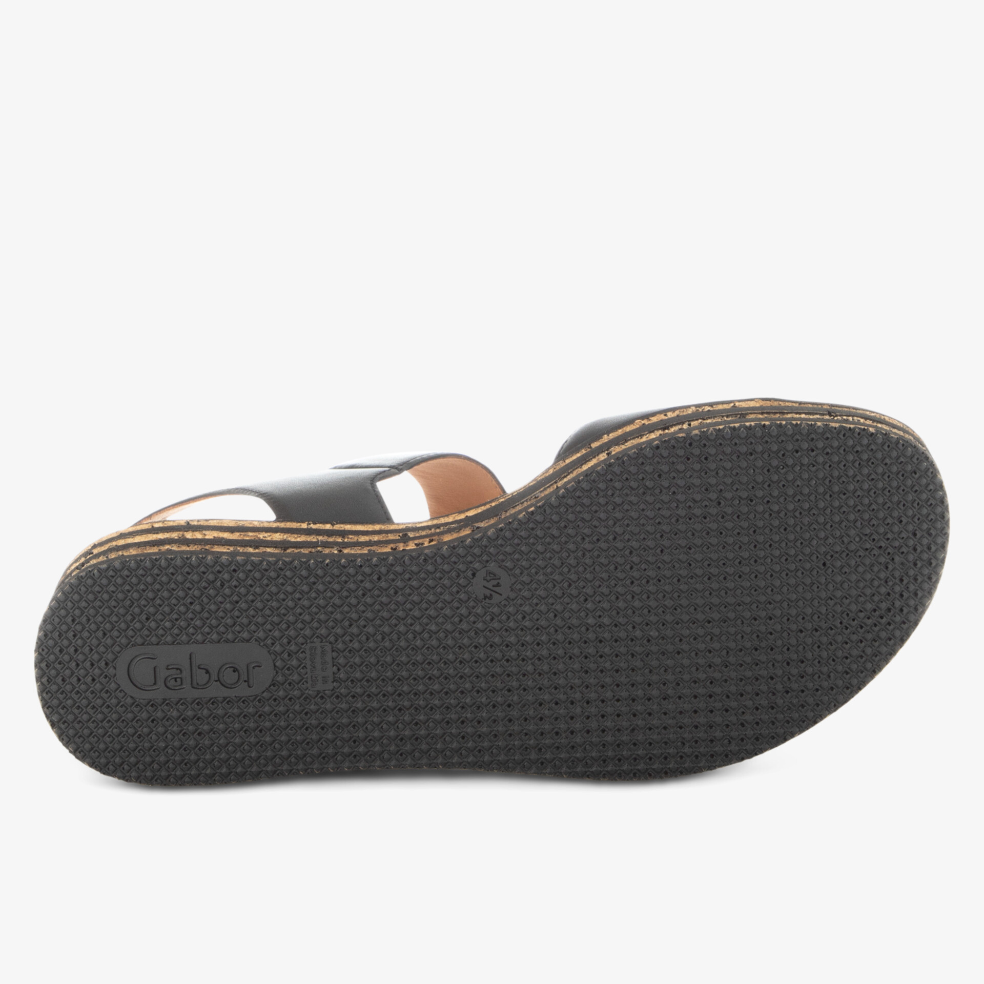 Bequemer Schuh mit strapazierfähiger Gummisohle für sicheren Halt und lange Lebensdauer.