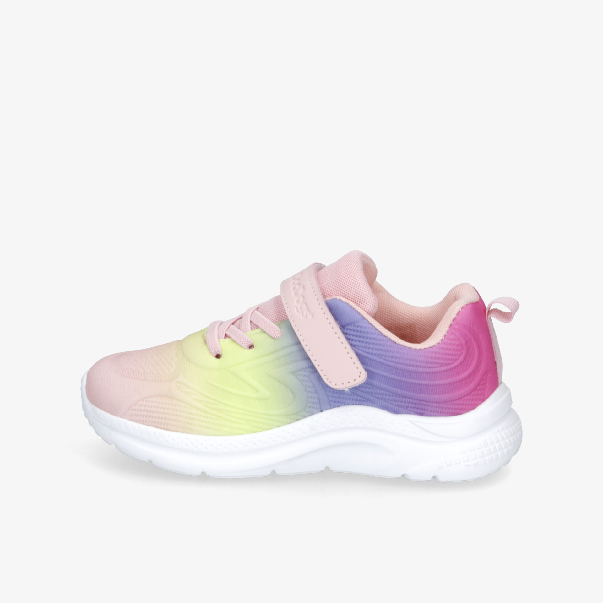 Bunter Sneaker mit farbverlauf, bequemer Passform, leicht und atmungsaktiv, ausgestattet mit robustem Klettverschluss