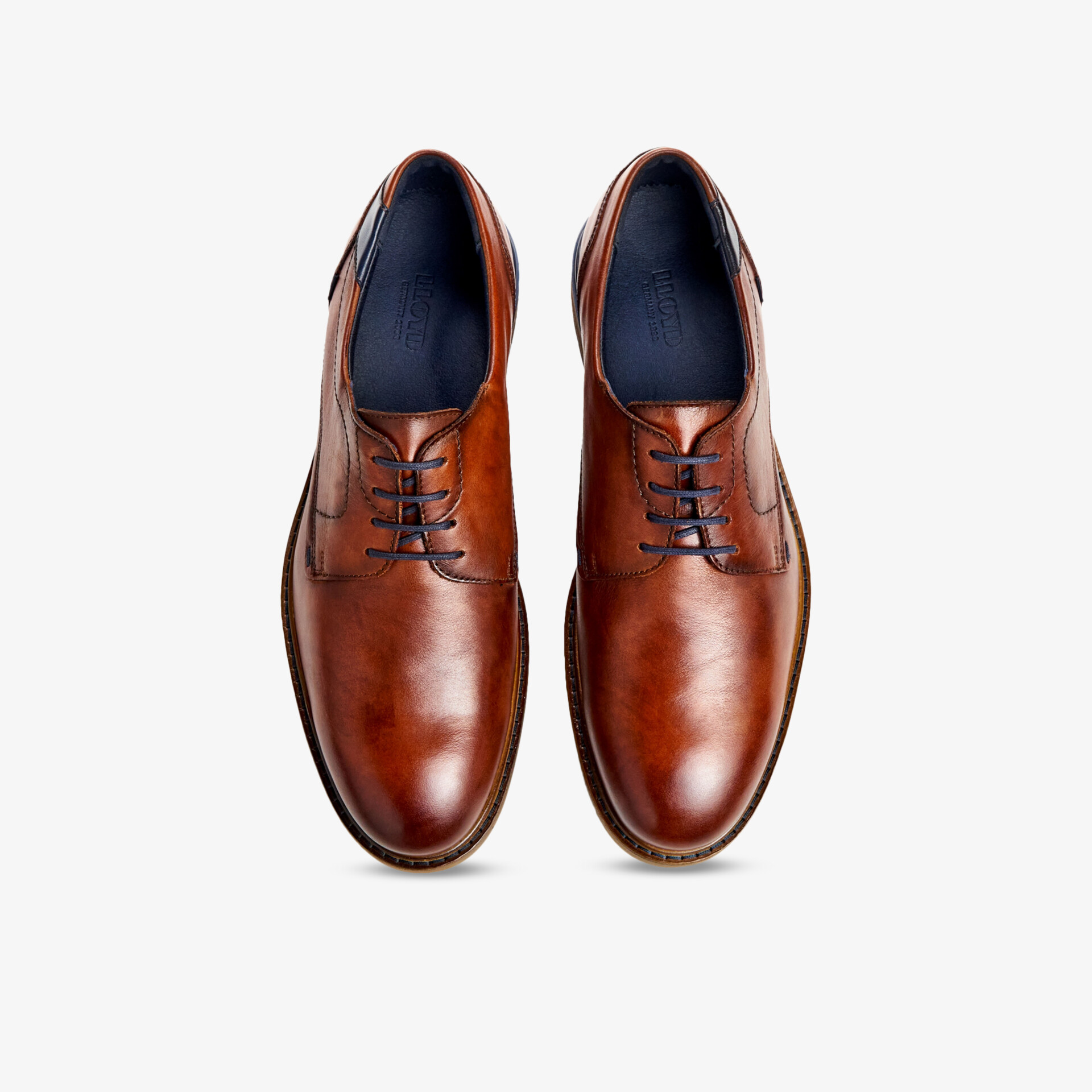 Elegante braune Lederschnürschuhe mit klassischem Design und komfortabler Passform für formelle Anlässe.