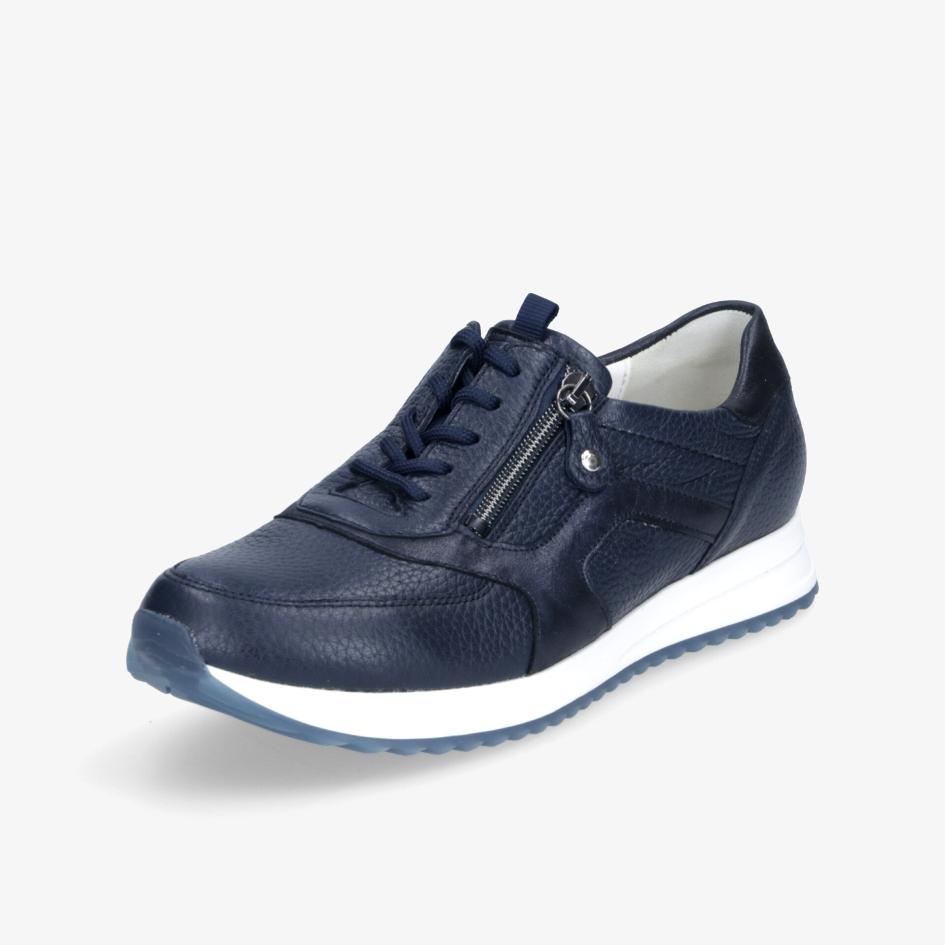 komfortabler Schuh mit sportlichem Design, seitlichem Reißverschluss und rutschfester Sohle für sicheren Halt
