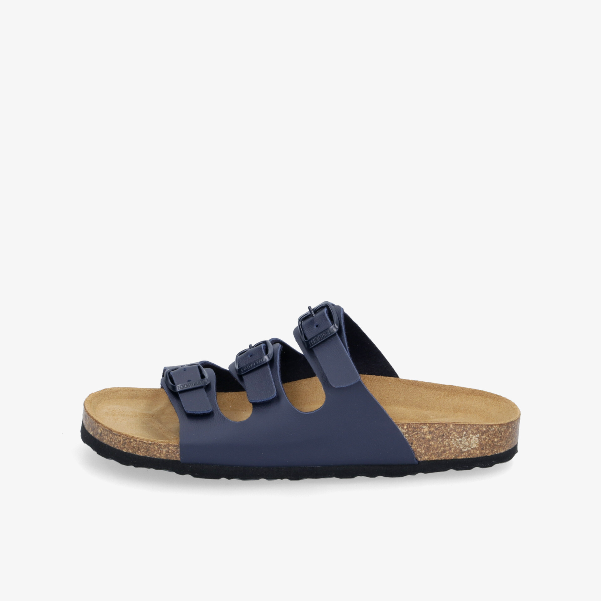 Bequeme Sandale mit dreifachem Riemen und gepolsterter Sohle, ideal für den täglichen Gebrauch.