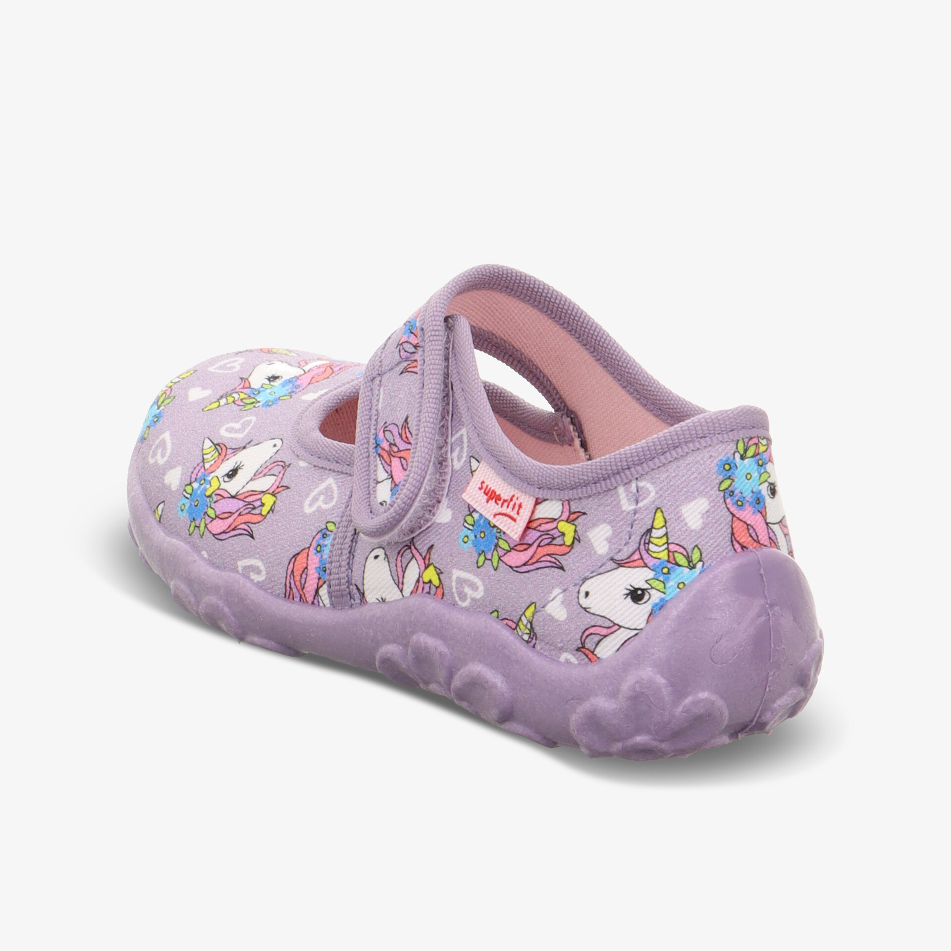 Leichter Kinderschuh mit fantasievollem Einhornmotiv und praktischem Klettverschluss für einfachen Halt