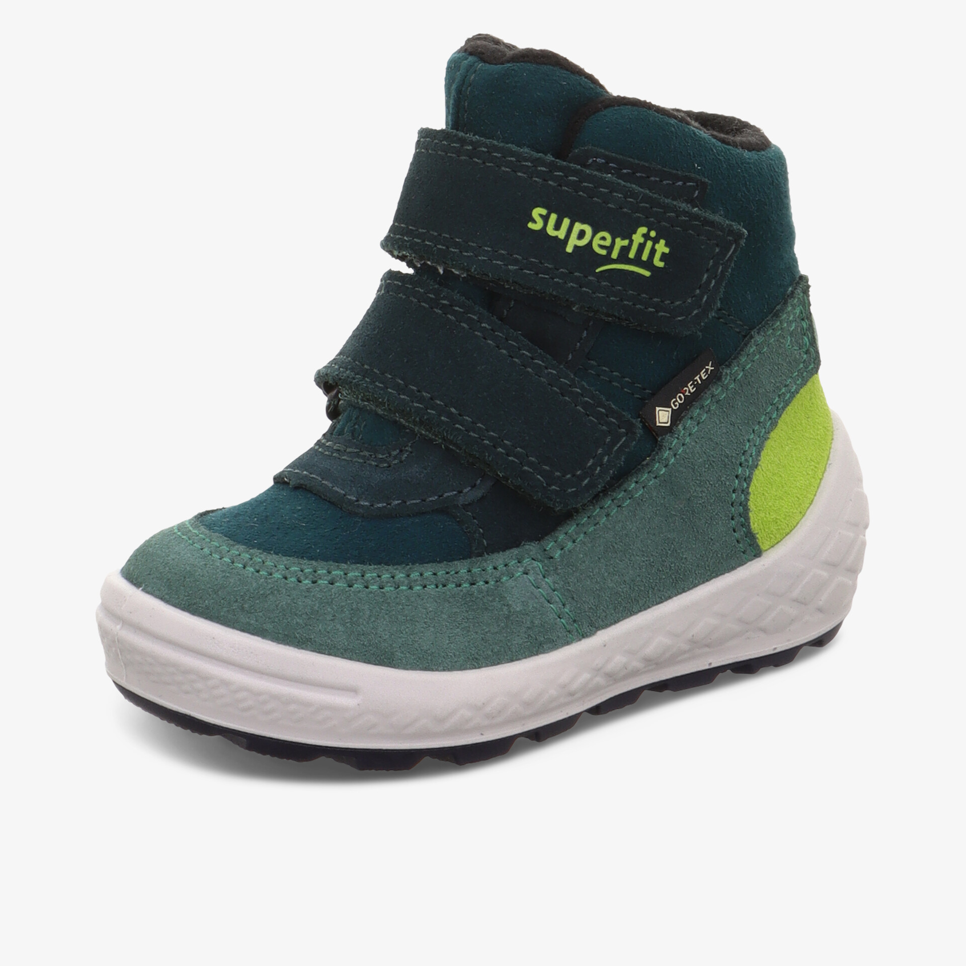 Robuster Kinderschuh mit bequemem Klettverschluss und rutschfester Sohle für sicheren Halt