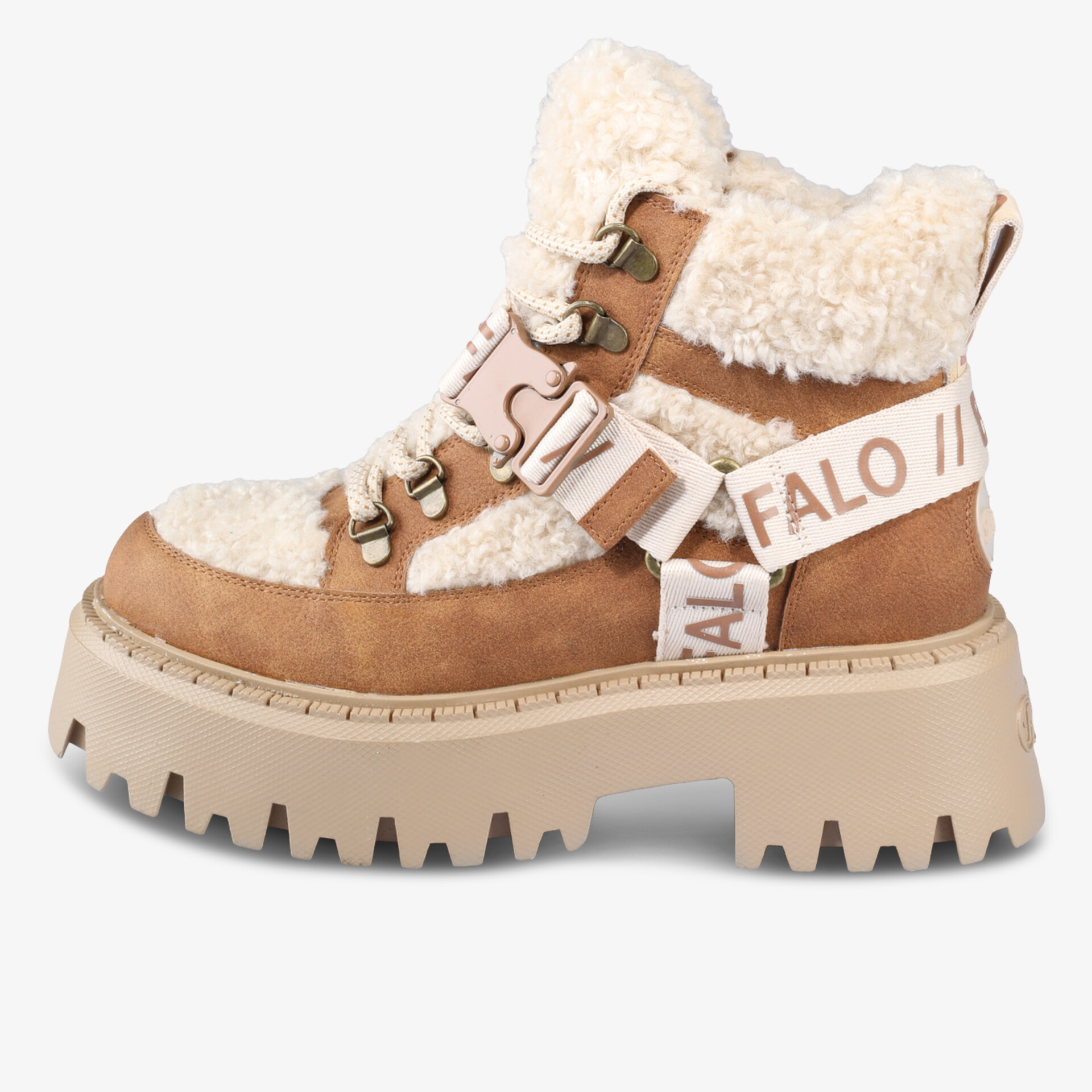 Warm gefütterte robuste Stiefelette mit rutschfester Profilsohle und modischer Schnürung für sicheren Halt