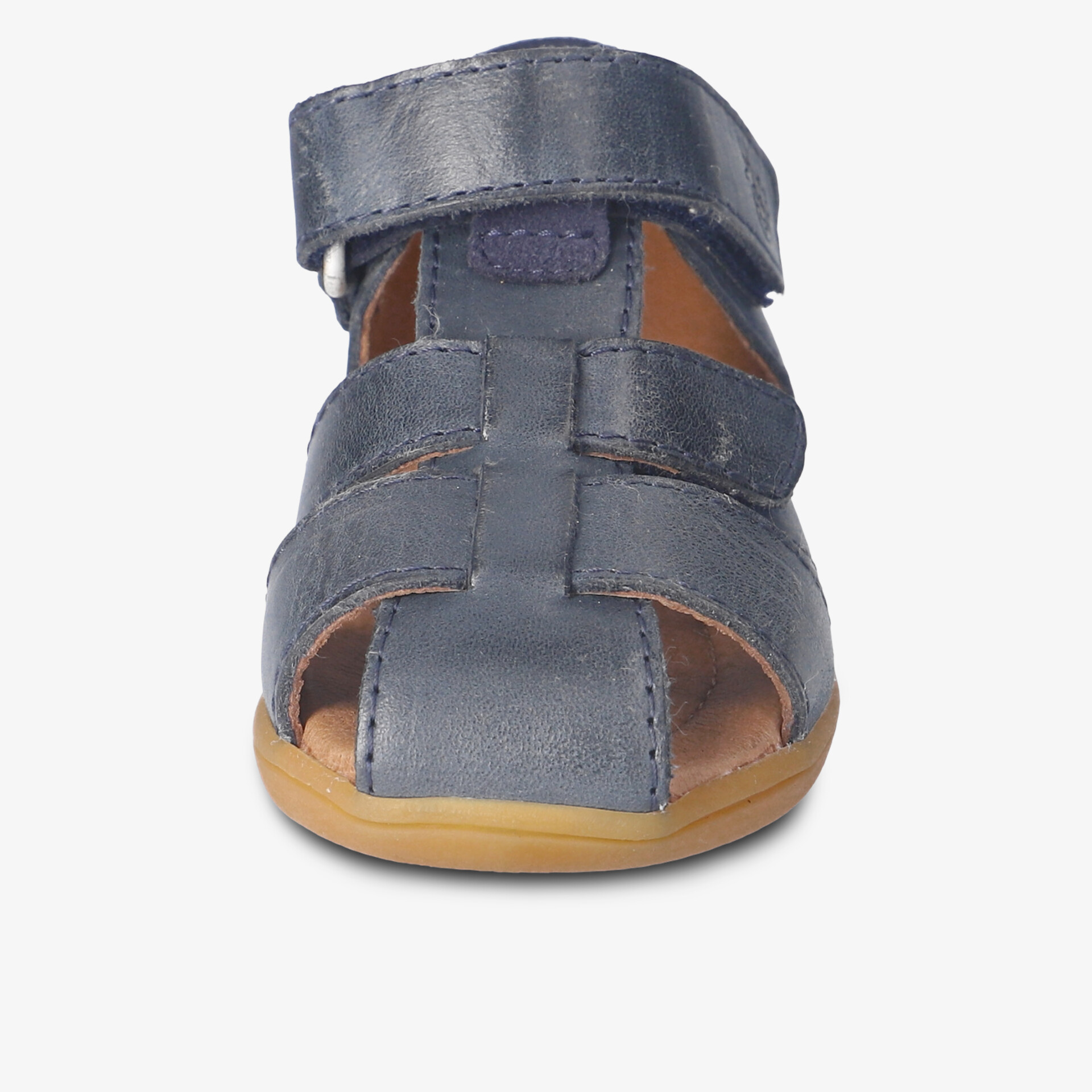 Offener Schuh mit Klettverschluss und flexibler Sohle für hohen Tragekomfort