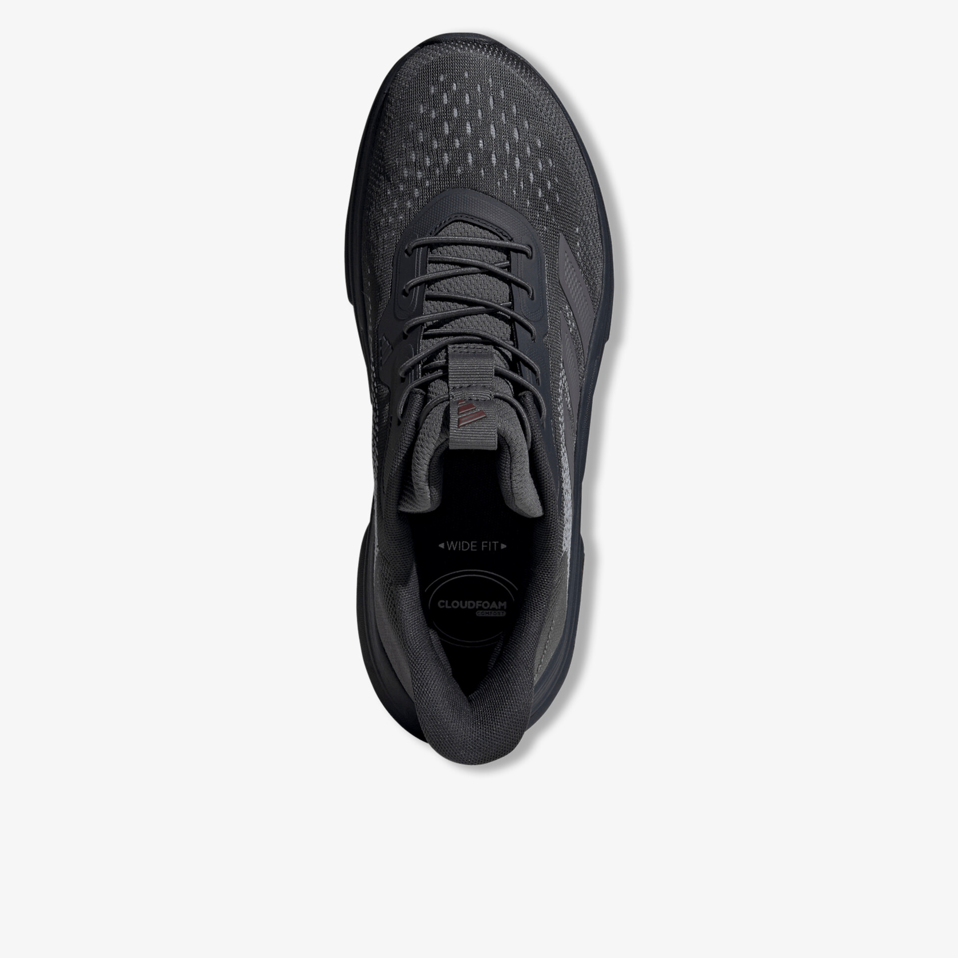 Leichter, atmungsaktiver Sportschuh mit schnürbarem Design und rutschfester, robuster Sohle in moderner Optik, Draufsicht