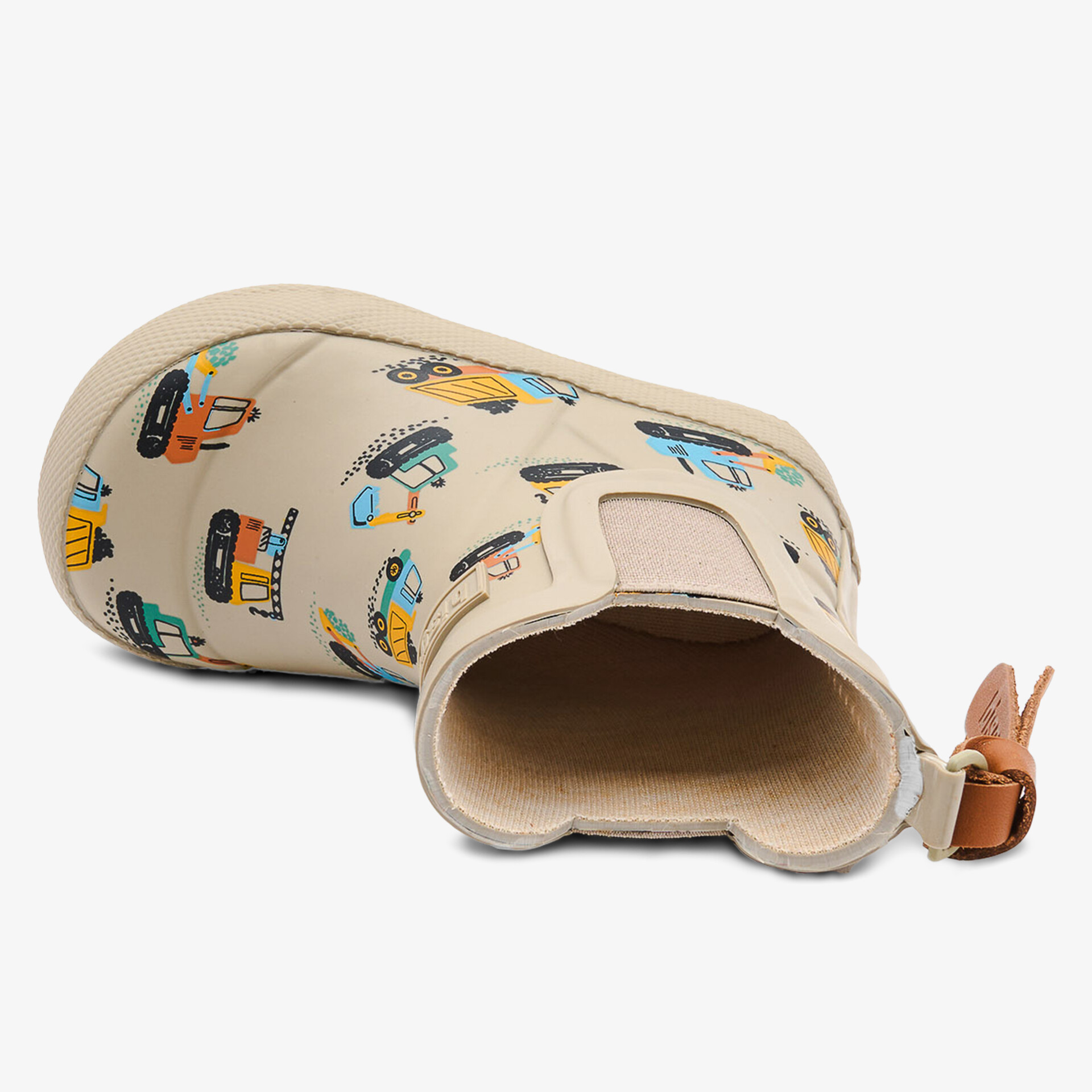 Bequeme beige Schuhe mit buntem Boote-Muster und strapazierfähigem Design