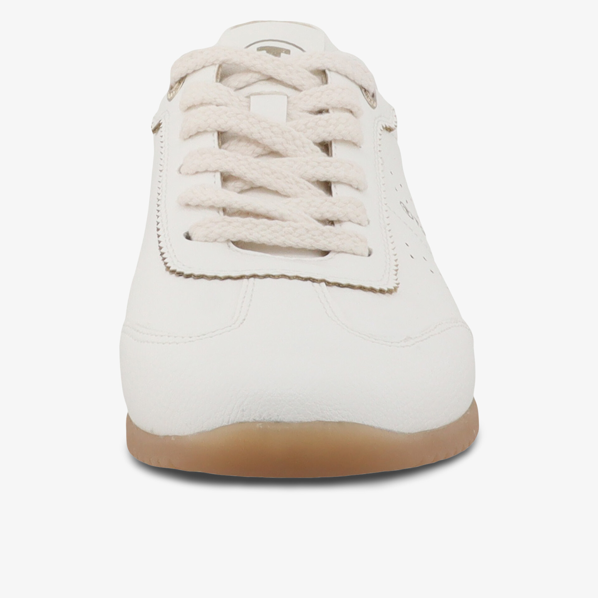 Moderner weißer Sneaker mit rutschfester Sohle und bequemer Passform, sportliches Design