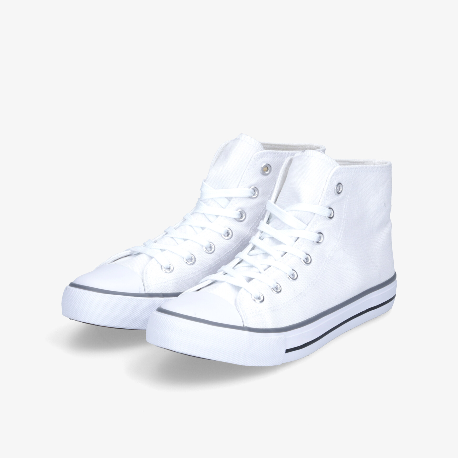 Stylische weiße High-Top Sneaker mit bequemer Passform und klassischem Design für jeden Anlass