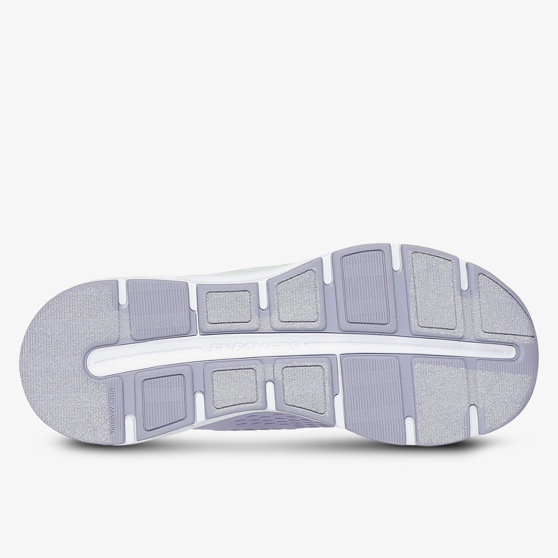 Rutschfeste und flexible Schuhsohle mit profilierter Oberfläche für optimalen Halt und Komfort beim Laufen