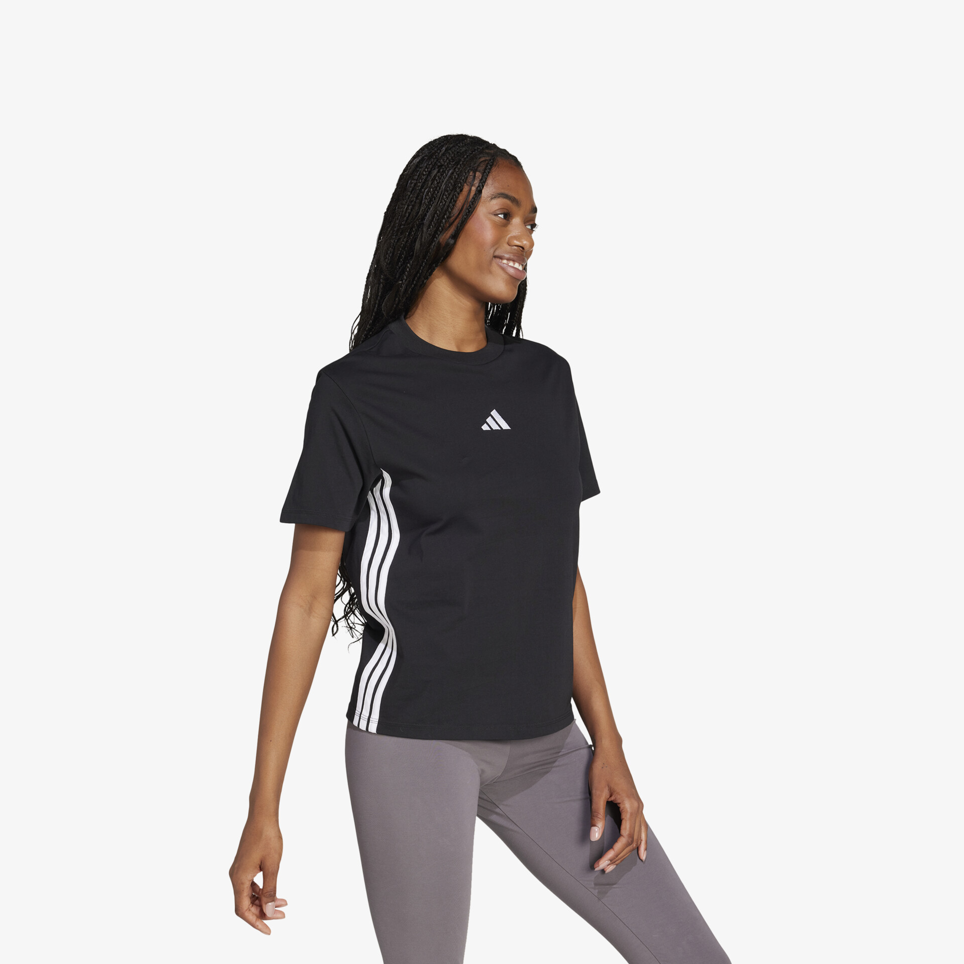 Sportliches kurzärmeliges T-Shirt mit seitlichen Streifen für optimalen Tragekomfort und Stil