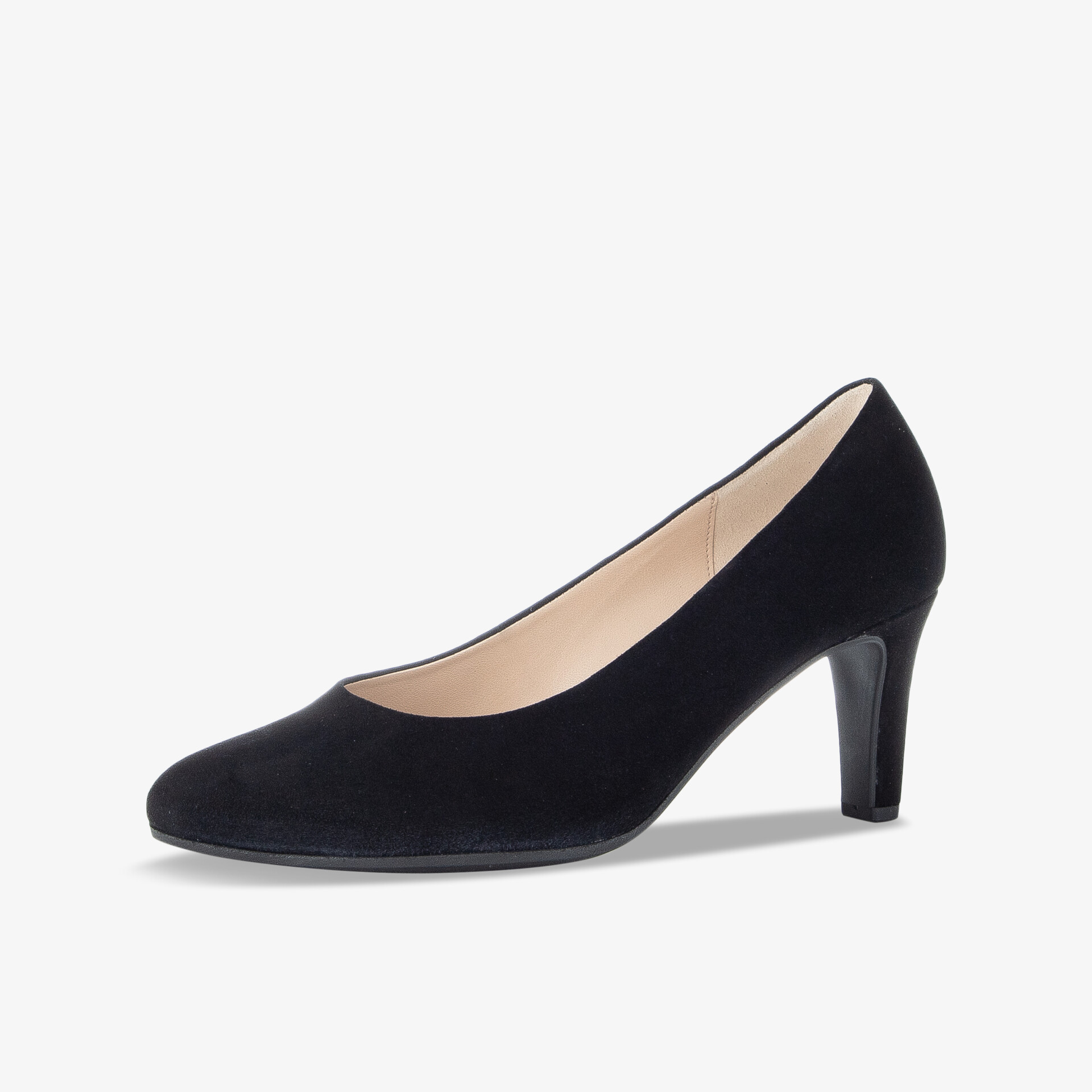 Elegante schwarze Pumps mit bequemem Absatz, ideal für formelle Anlässe und vielseitig kombinierbar.