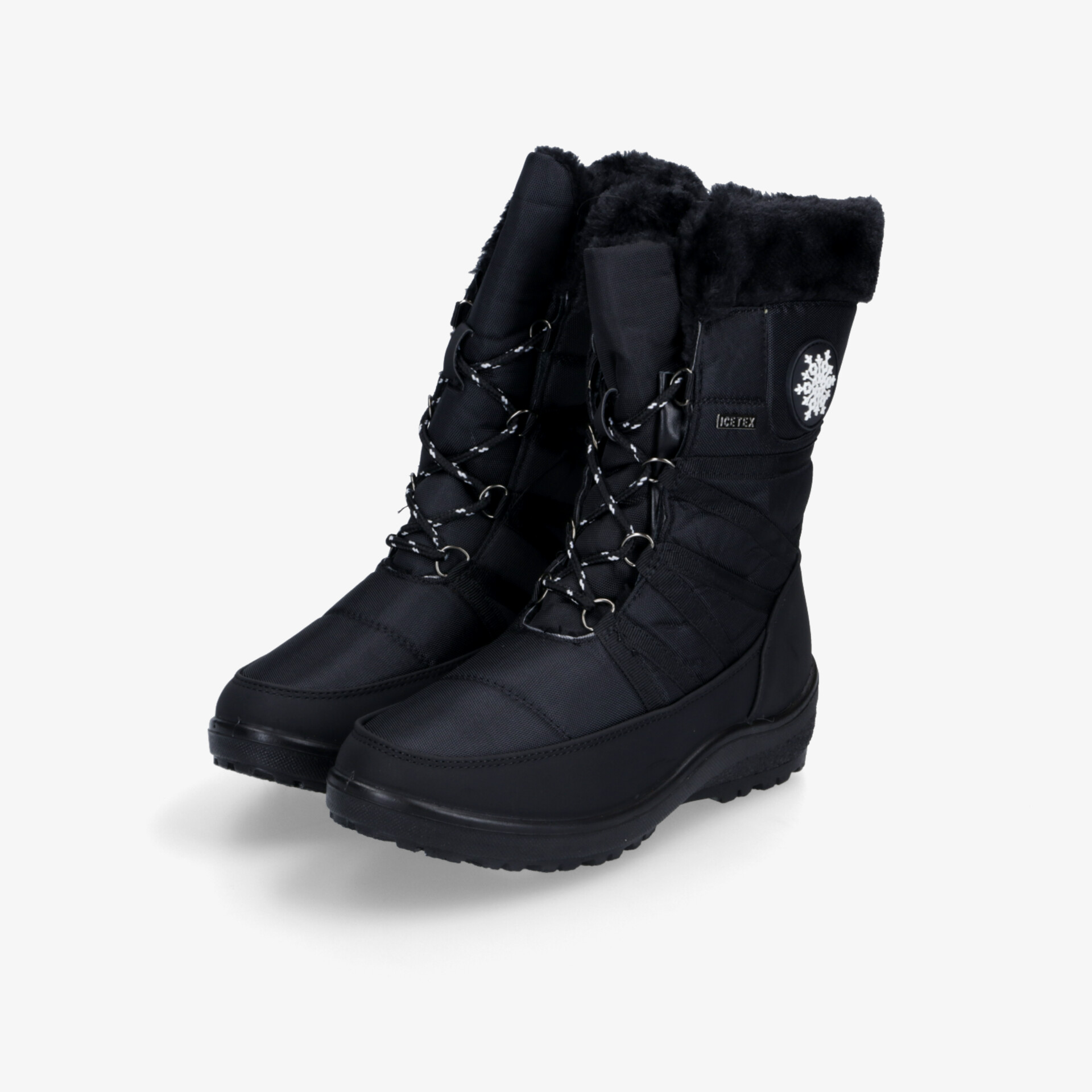 Robuste, warme Winterstiefel mit rutschfester Sohle und bequemer Schnürung für optimalen Tragekomfort