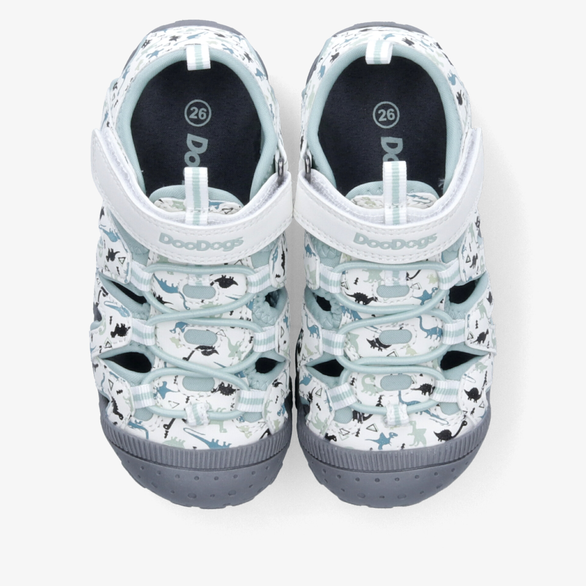 Leichte Kindersandalen mit verstellbarem Klettverschluss und rutschfester Sohle, buntes Hundemotiv, bequem und strapazierfähig