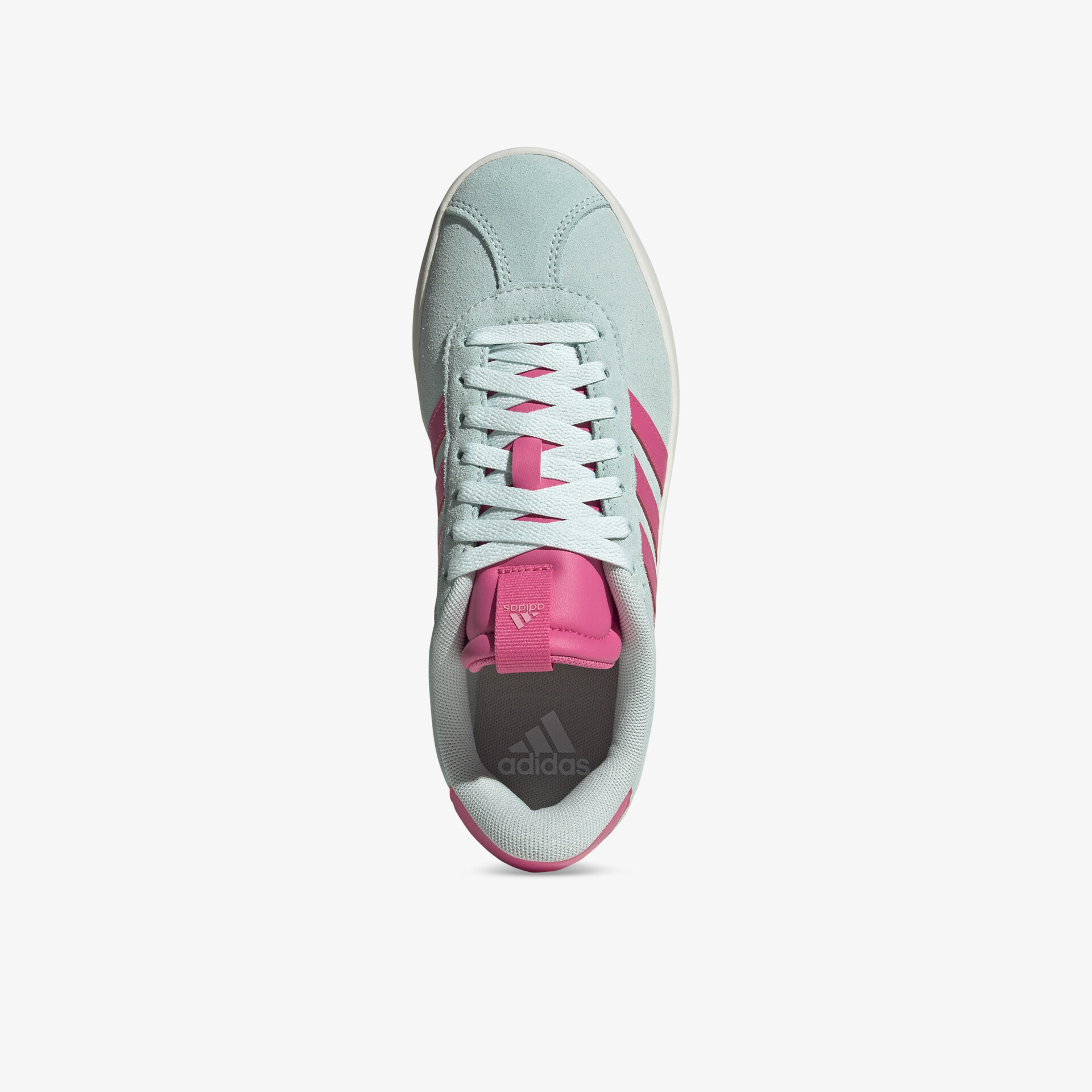 Sportlicher türkiser Sneaker mit pinken Akzenten und weißer Sohle, bequeme Passform und modernes Design