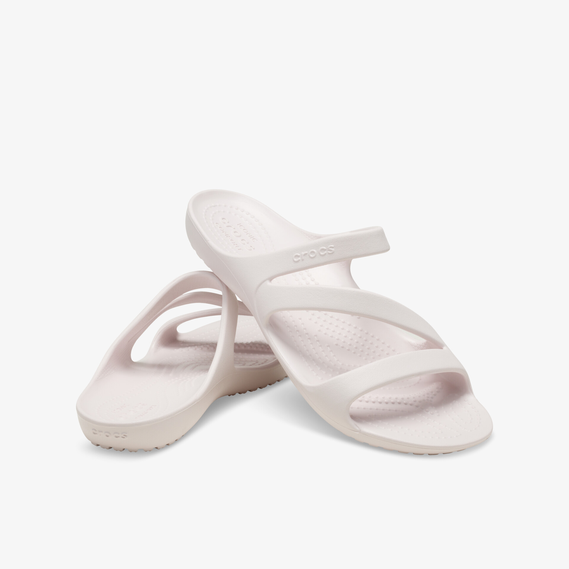 Leichtes Paar weißer Sandalen aus flexiblem Material, bequem und rutschfest, ideal für den Alltag