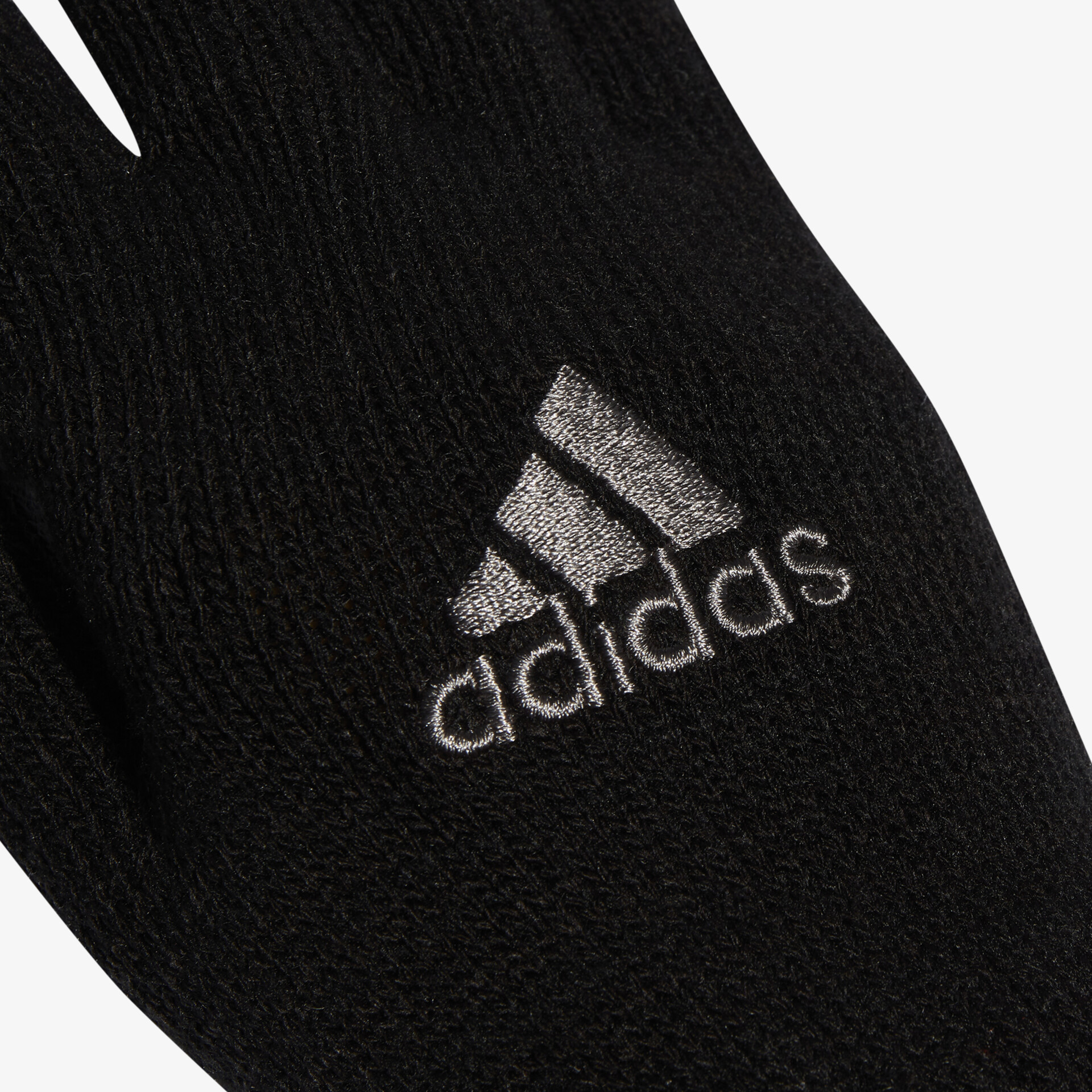 Schwarze Adidas-Handschuhe mit Logo, bieten Wärme und Stil für den Winter.