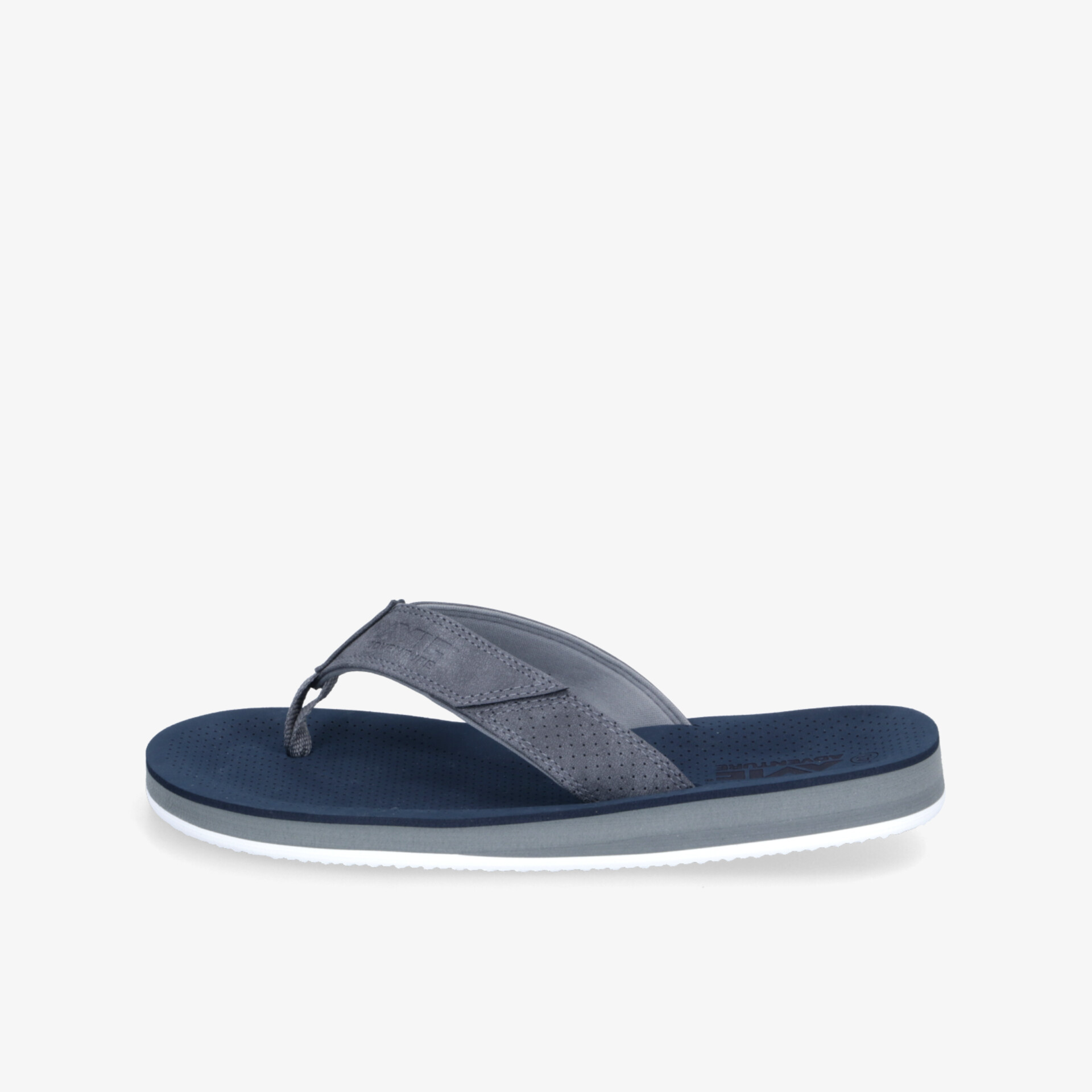 Bequemer blauer Flipflop mit rutschfester Gummisohle und klassischem Zehensteg, ideal für den Alltag