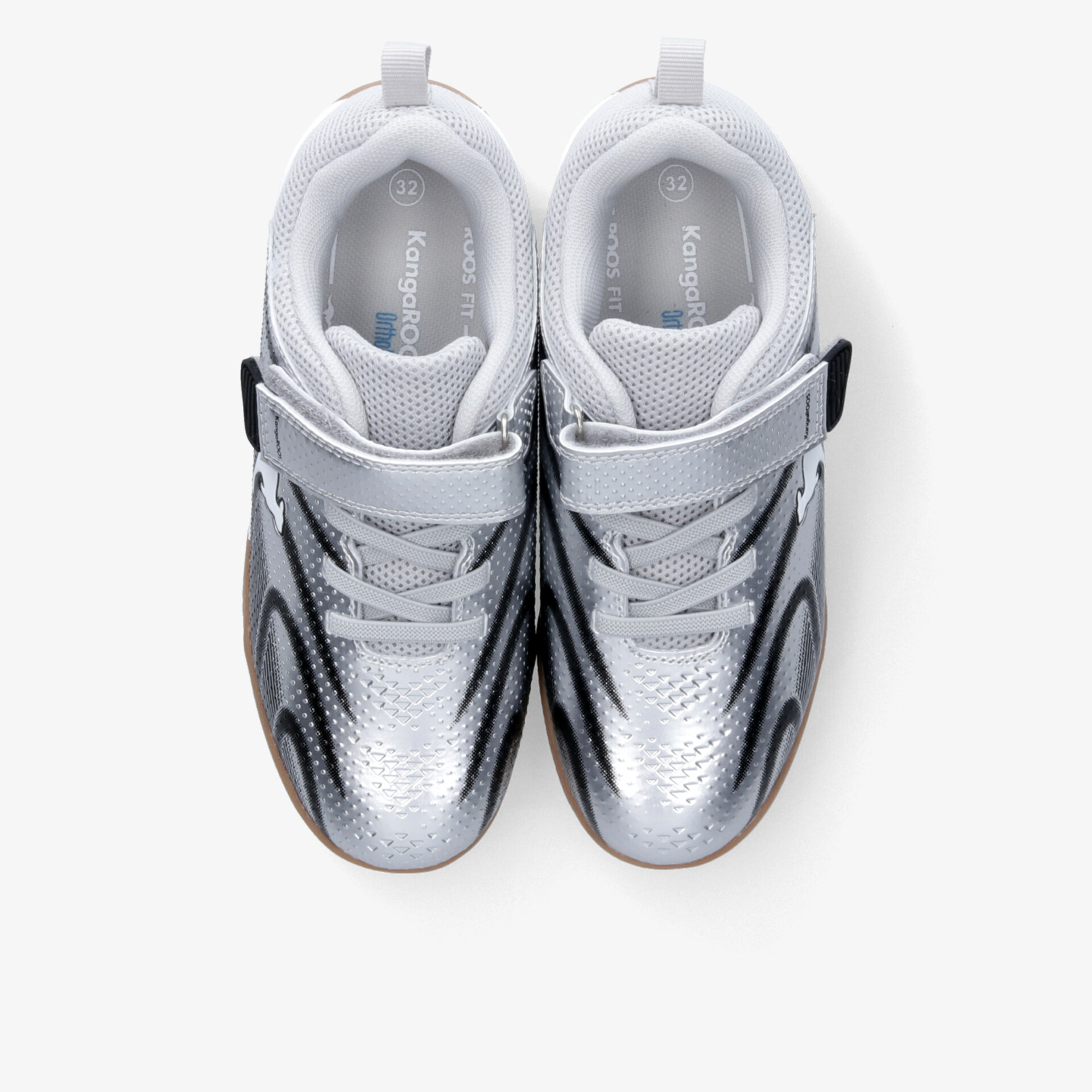 Leichte und atmungsaktive Sportschuhe in Silber mit schwarzem Design, bequem und stoßdämpfend für optimalen Halt
