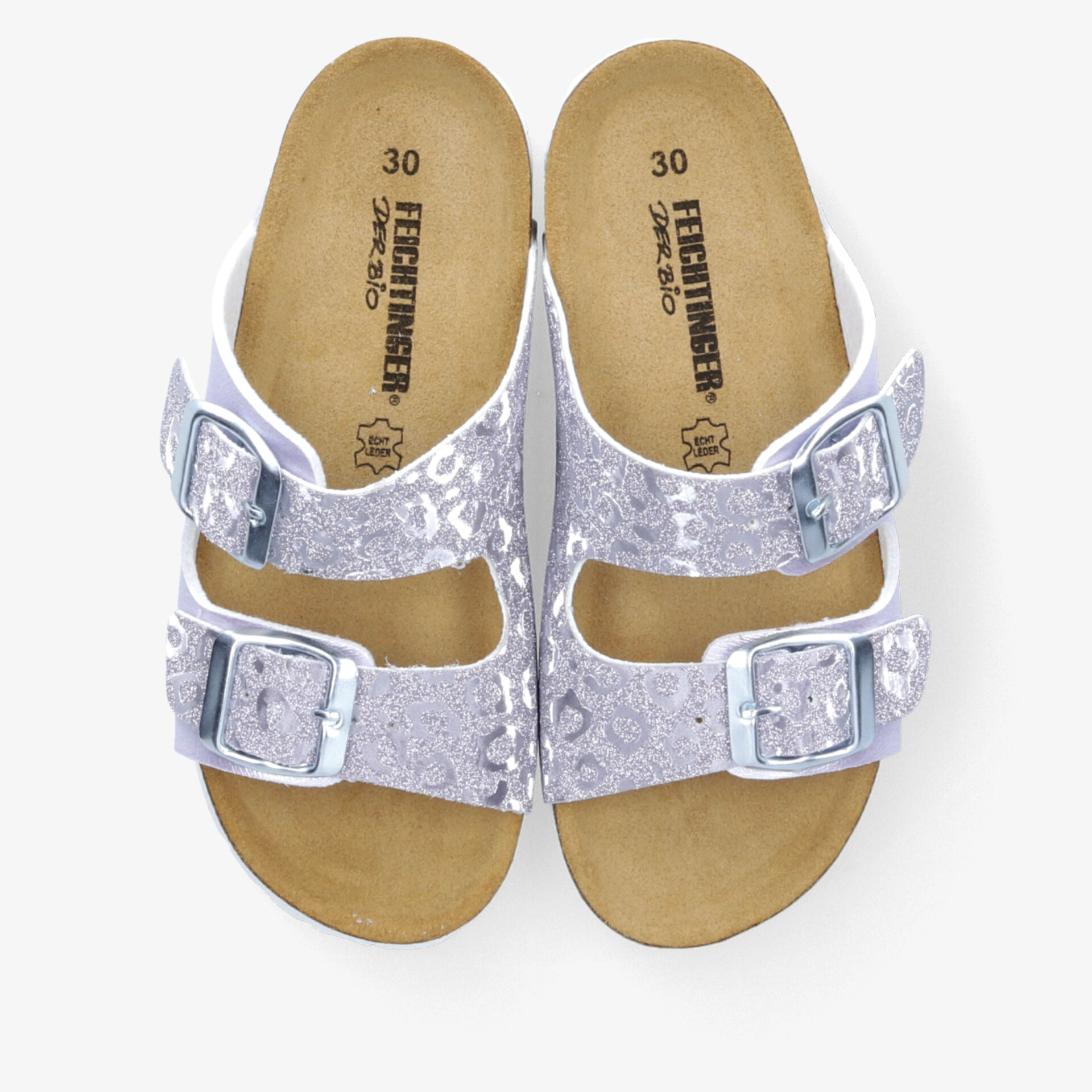 Komfortable silberne Sandalen mit verstellbaren Doppelschnallen und weichem Fußbett, leicht und modisch