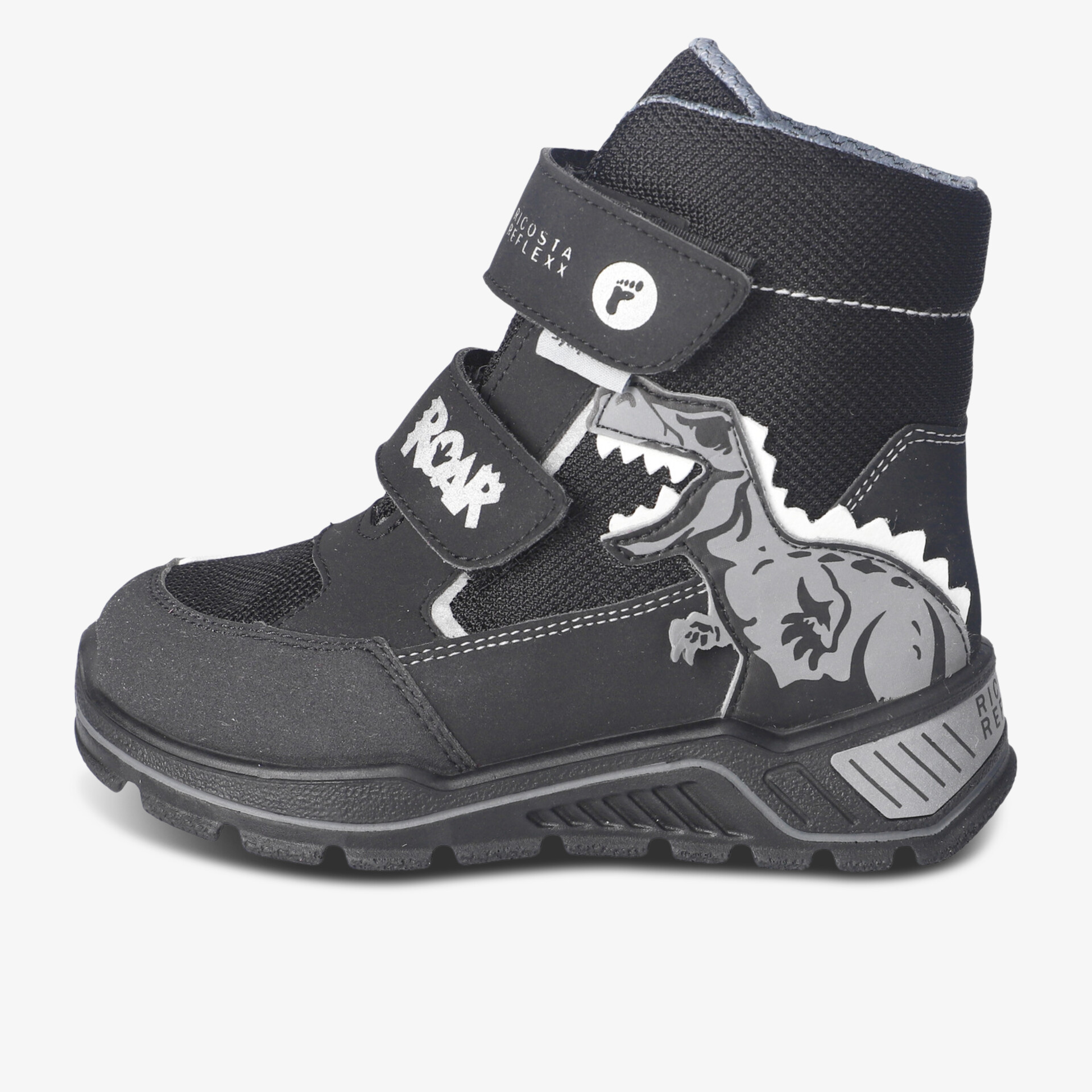 Robuster Kinderschuh mit praktischem Klettverschluss und gepolstertem Schaft für optimalen Komfort