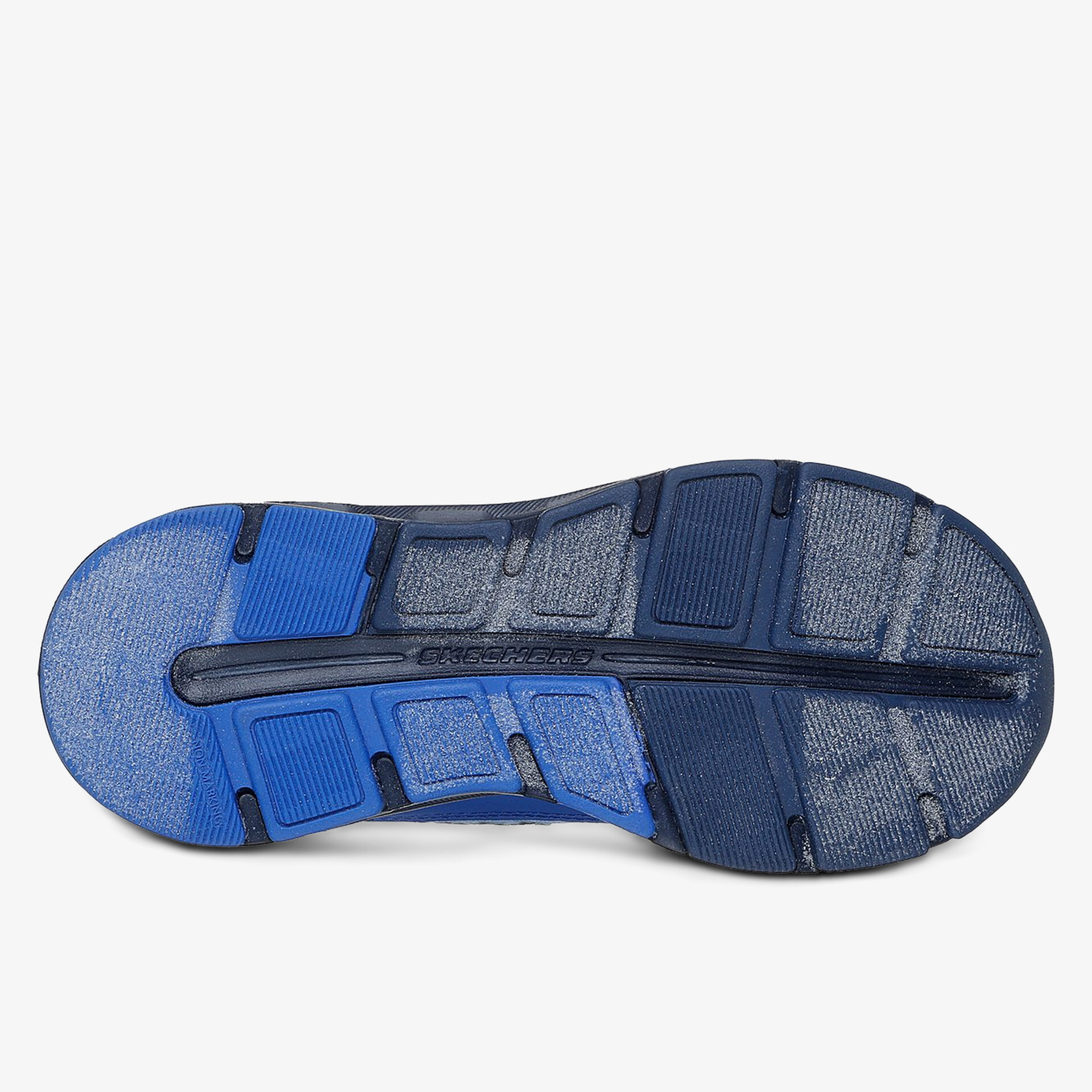 Robuste und rutschfeste blaue Laufsohle mit flexiblem Profil und hoher Strapazierfähigkeit