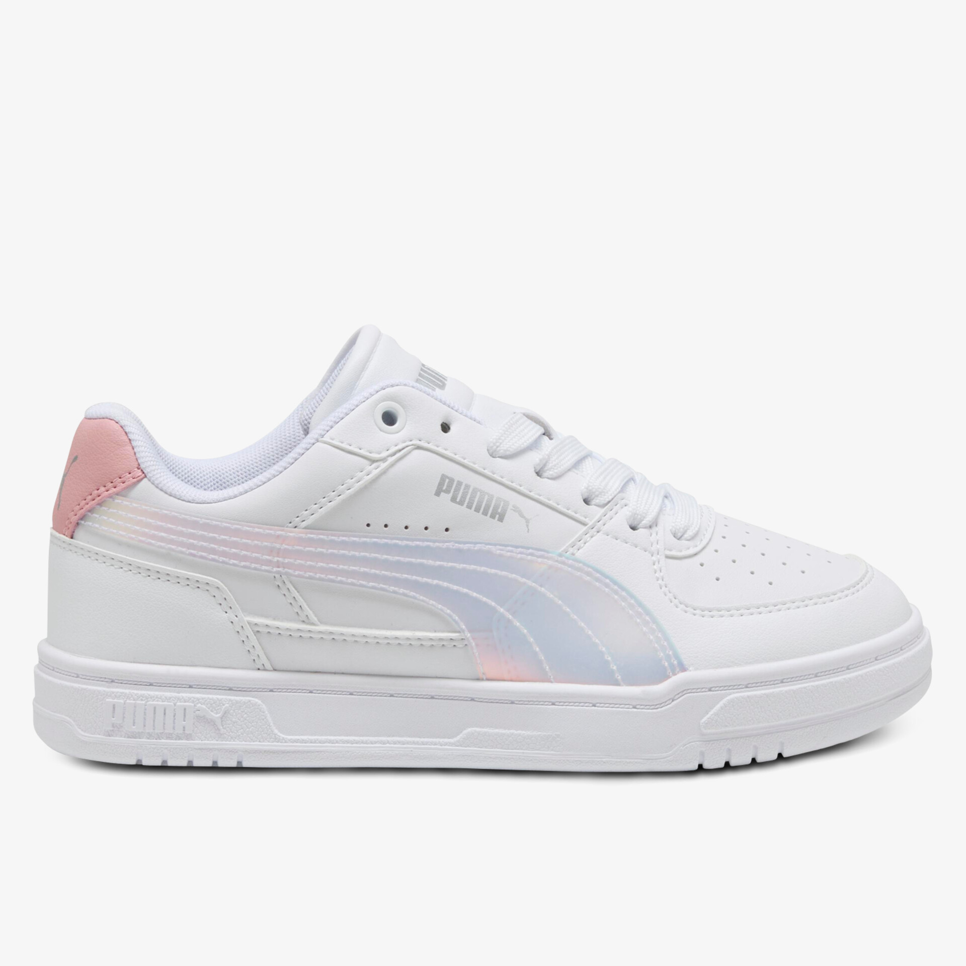 Weißer Sneaker mit komfortablem Sitz und rutschfester Sohle, sportlich und modern gestaltet