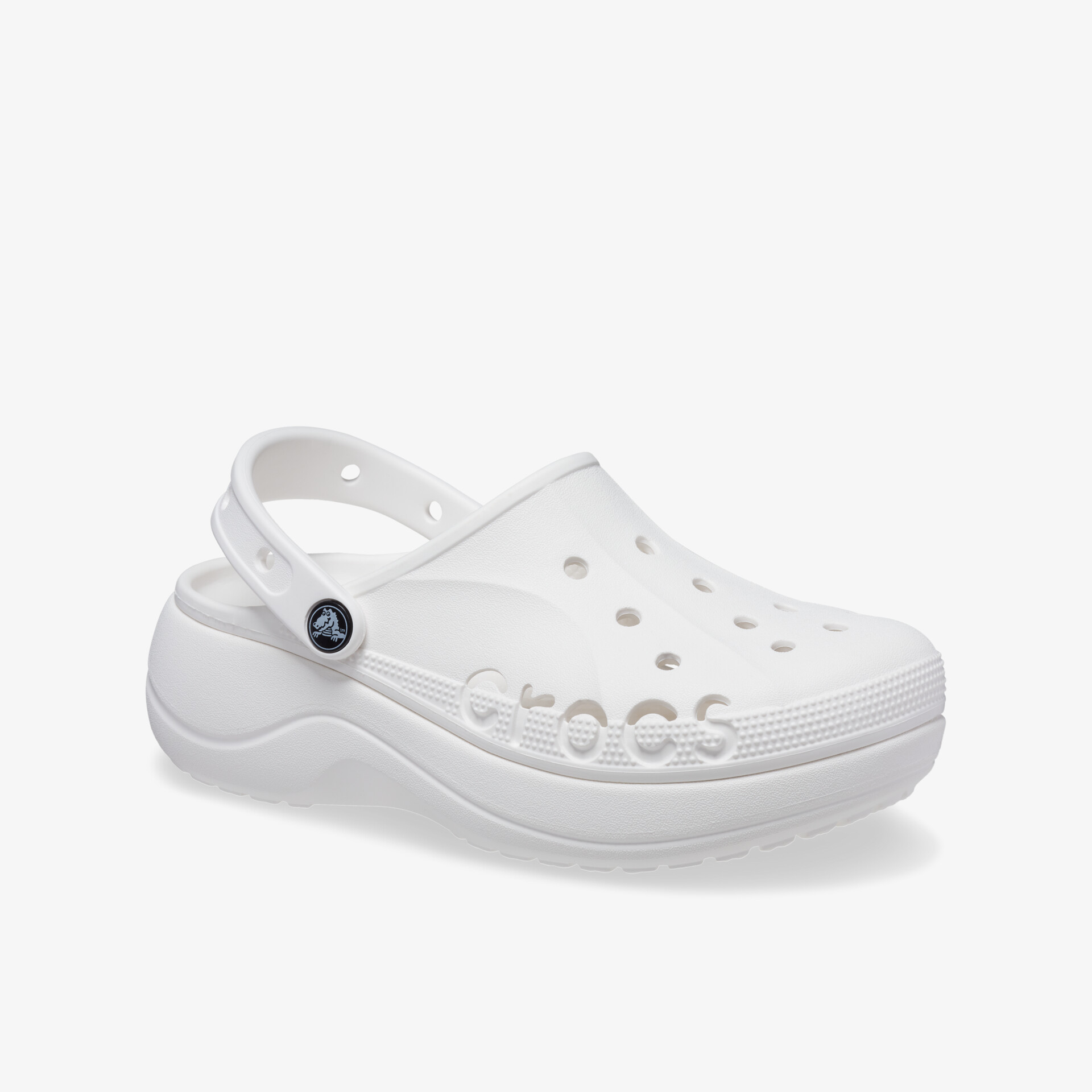 Weißer leichter Clog mit atmungsaktivem Design, ergonomischer Passform und rutschfester Sohle für hohen Komfort