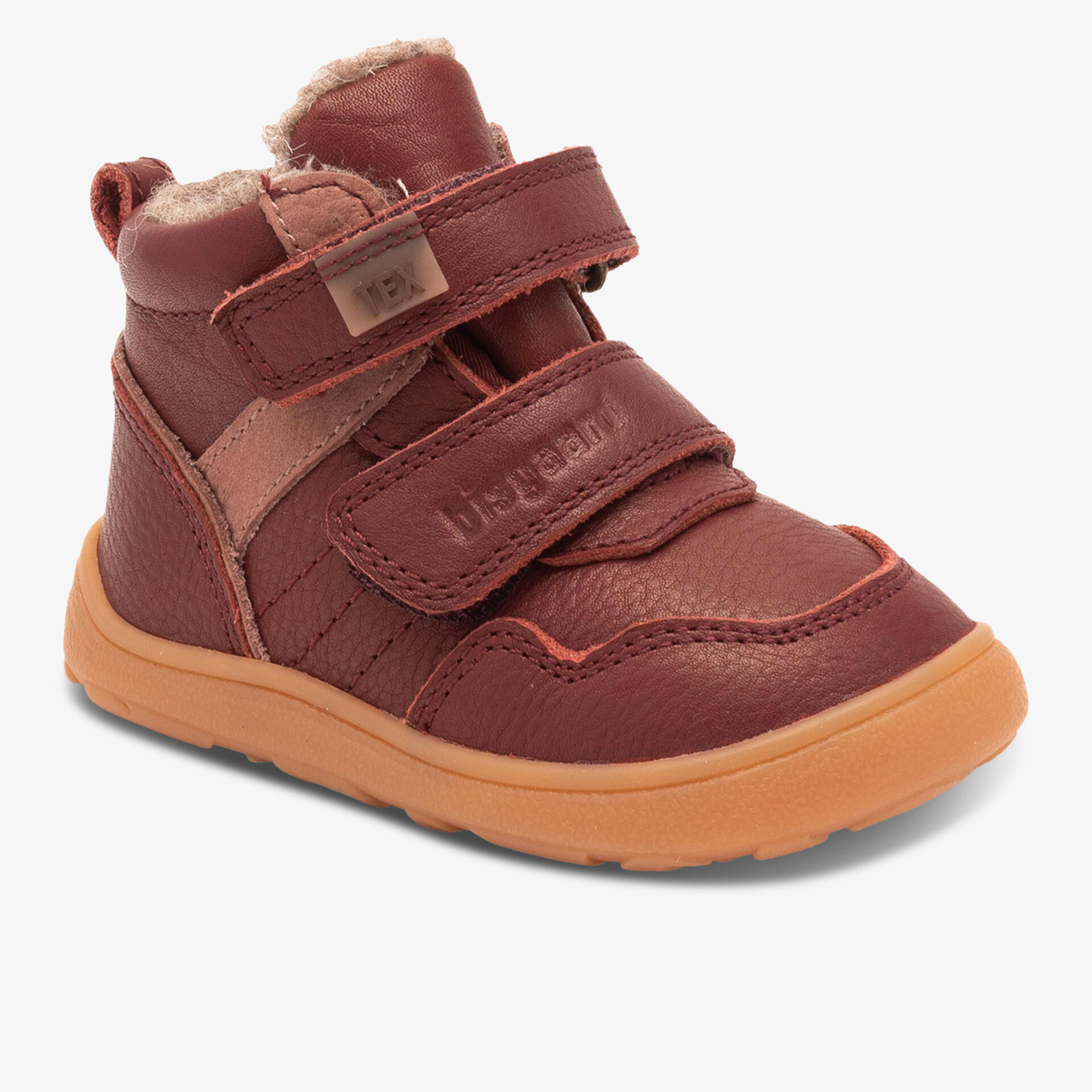 Robuster Kinderschuh mit warmem Innenfutter und rutschfester Sohle für optimalen Halt und Komfort