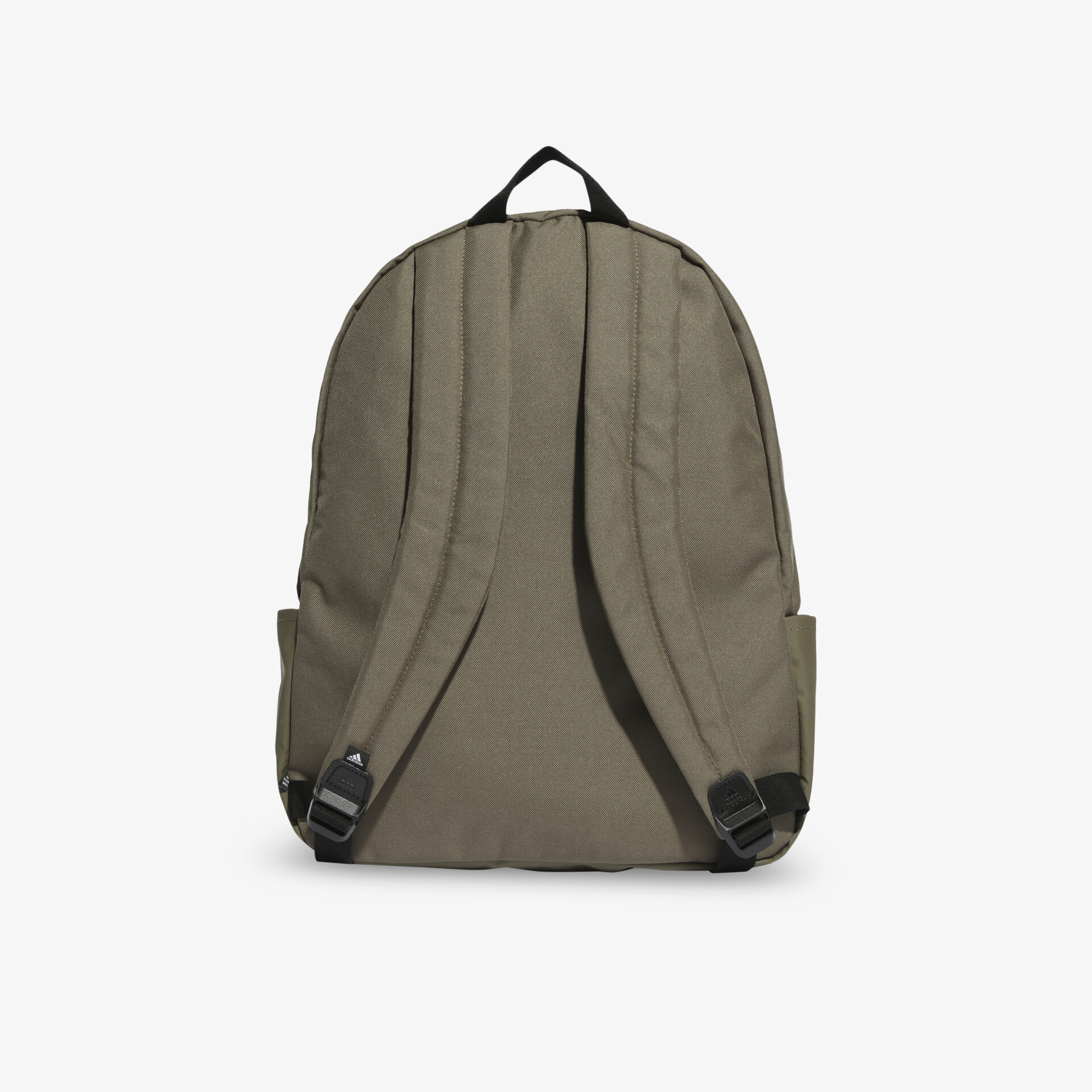 Rucksack mit gepolsterten Schultergurten und praktischem Tragegriff in robuster Ausführung von hinten