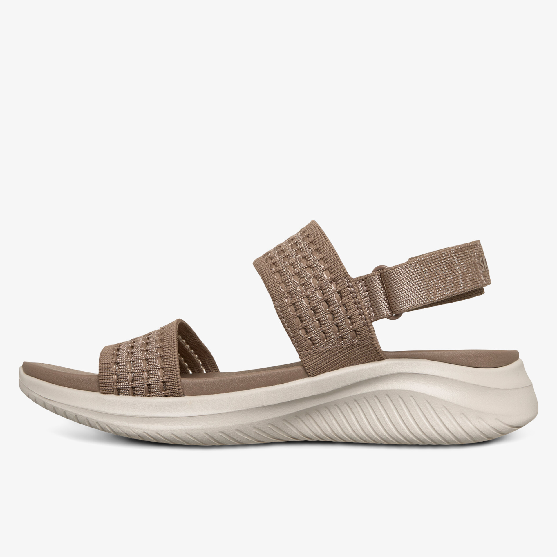 Bequeme und atmungsaktive Sandale mit elastischem Riemen und rutschfester Sohle für flexiblen Tragekomfort