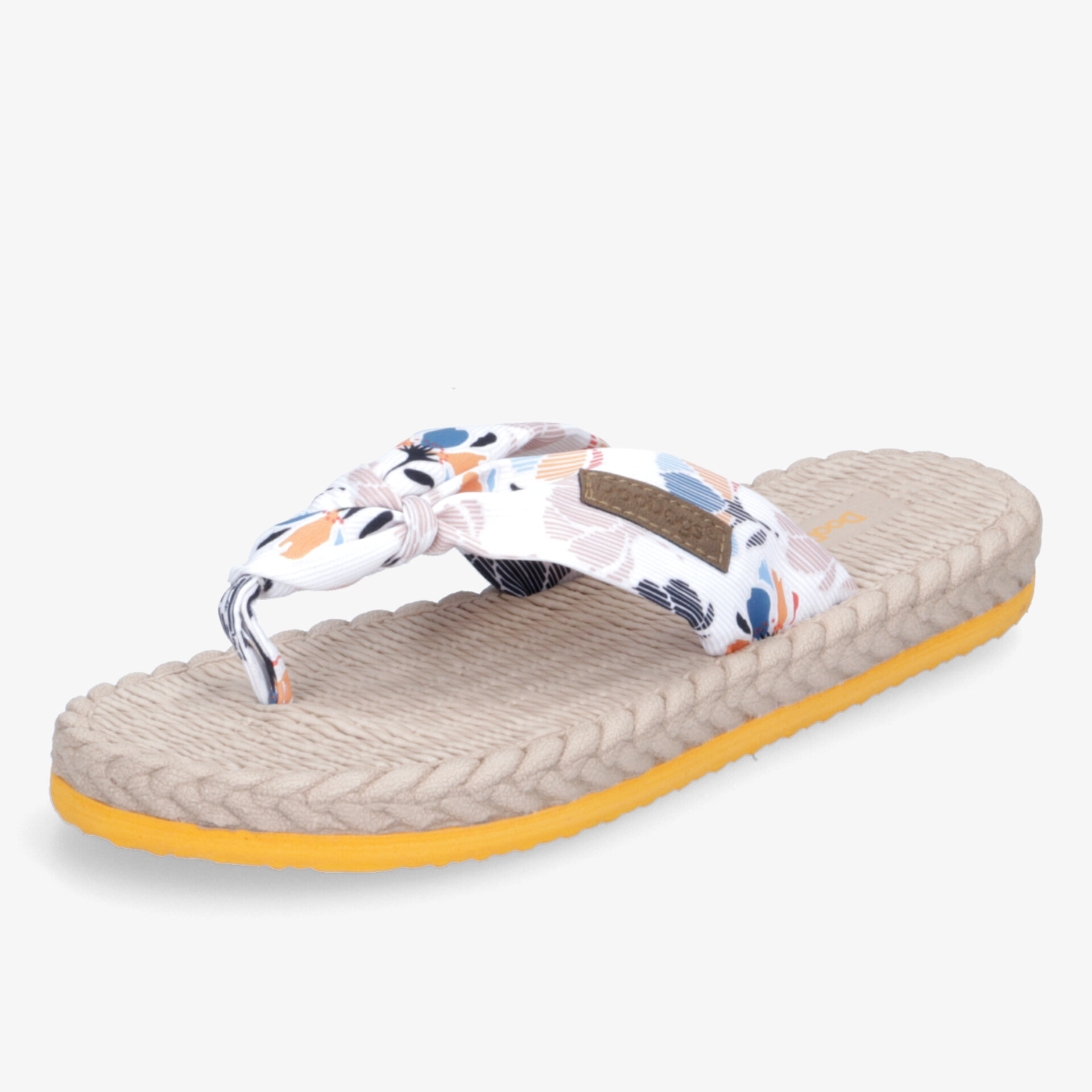 Bequeme Sandale mit floralem Design und gepolsterter Sohle, perfekt für modische Sommertage.