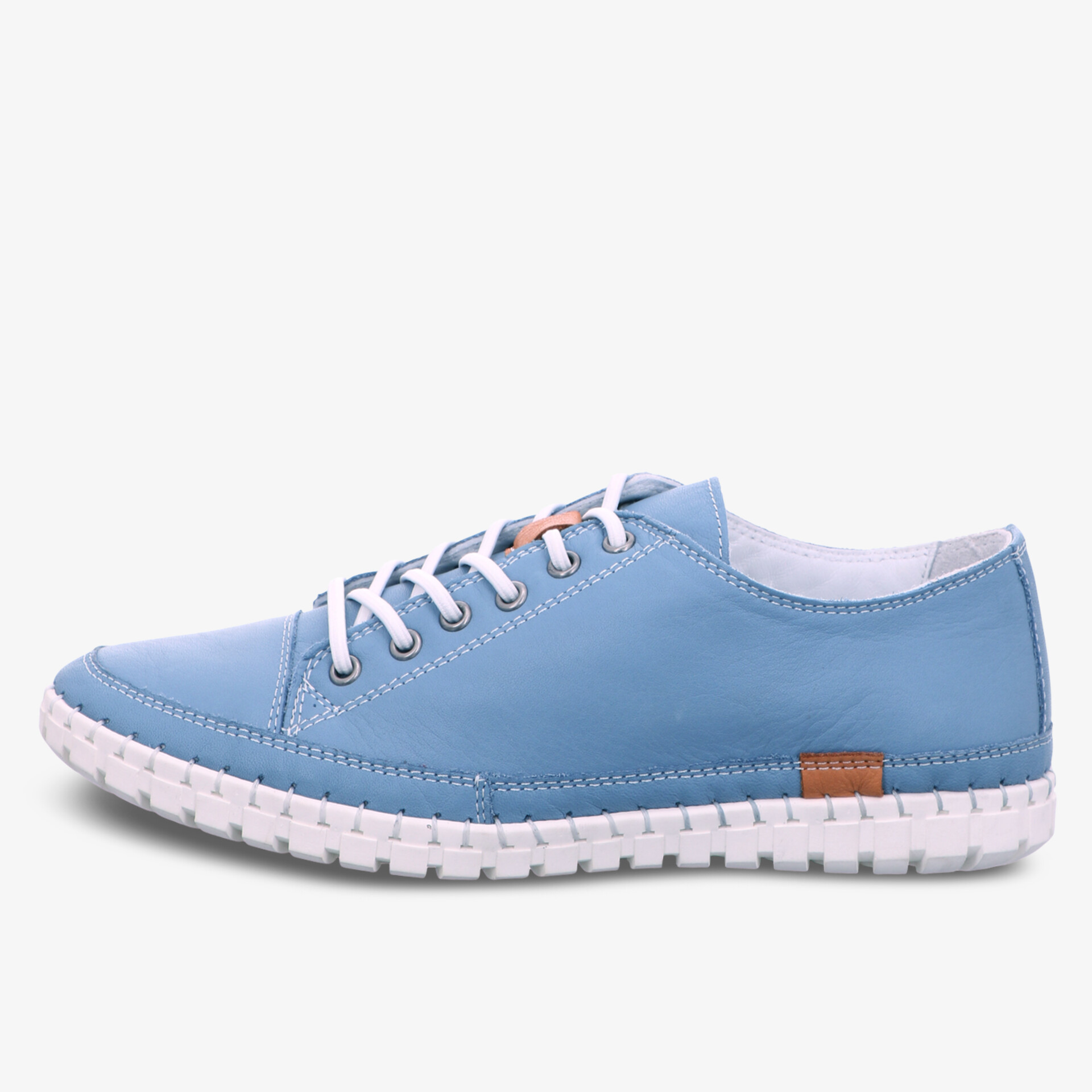 Blauer Sneaker mit weißer Sohle, lässiges Design, perfekt für Freizeitaktivitäten