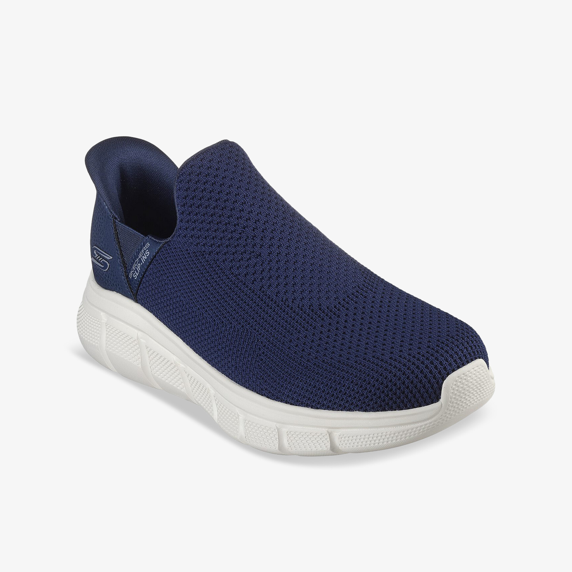 Bequemer slip-on Schuh in blau mit atmungsaktivem Material und flexibler, rutschfester Sohle