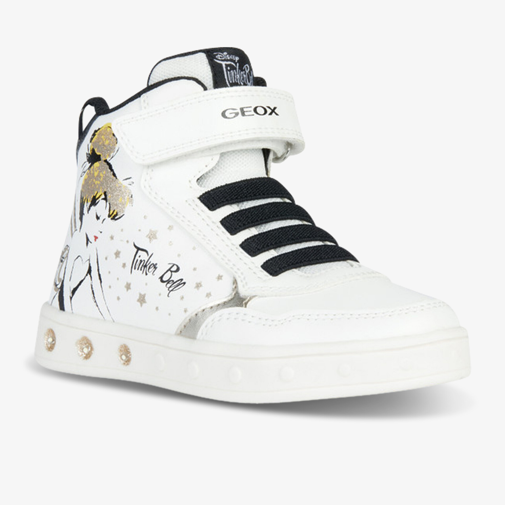 Geox Sneaker mit verstellbarem Verschluss und lebendigem Muster für optimalen Komfort und Stil.