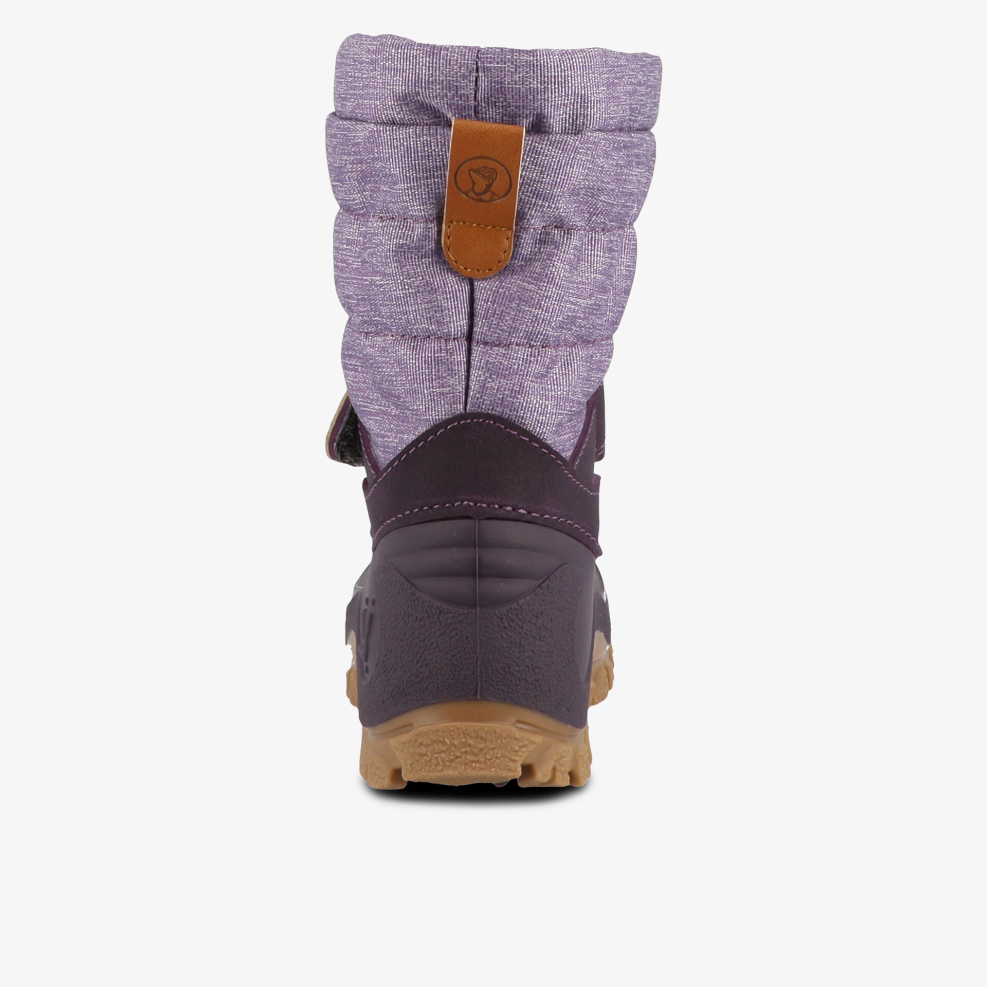 Warmer Winterstiefel mit hohem Schaft und rutschfester Sohle in Rückansicht