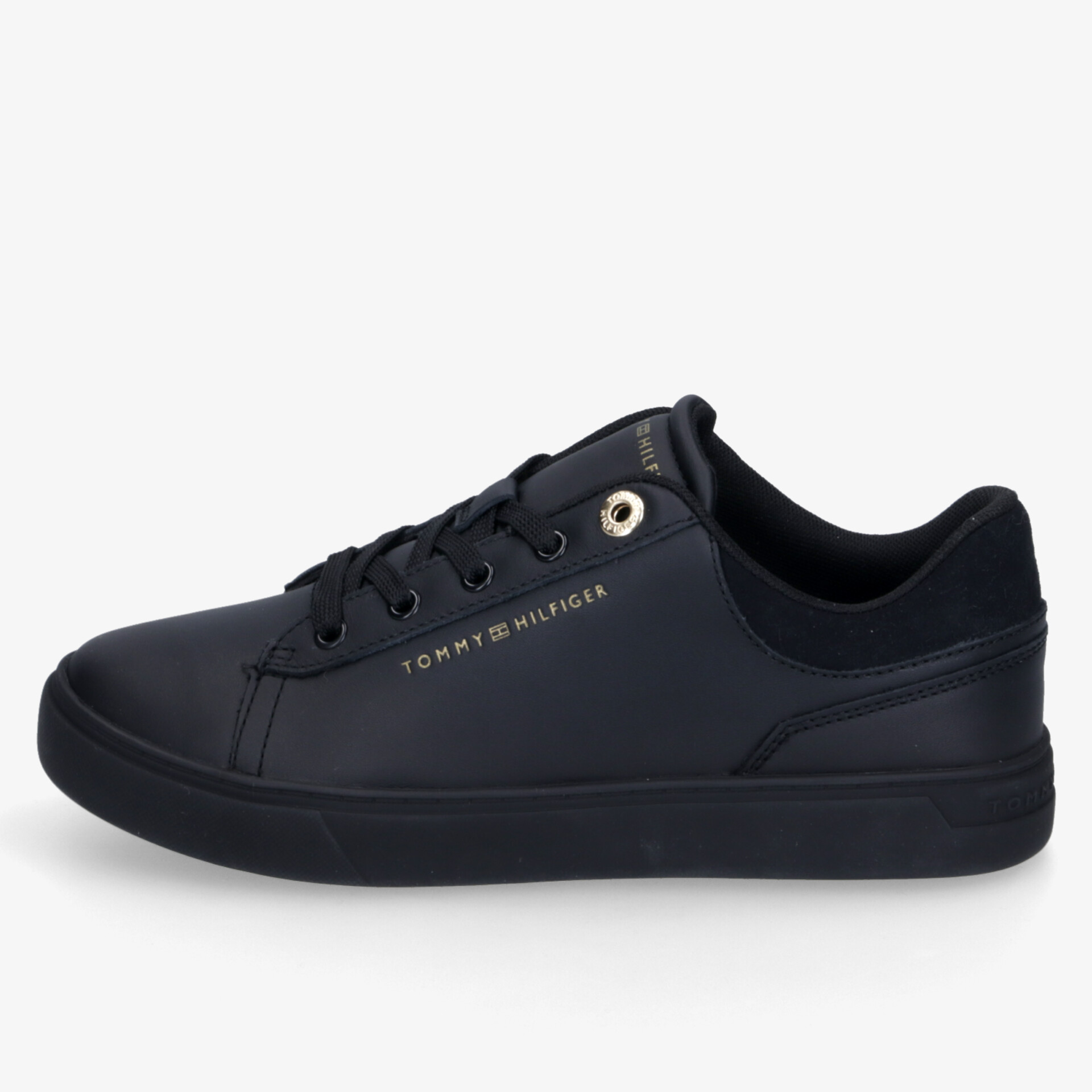 Elegante schwarze Sneakers mit bequemem Design und modernem Look, ideal für Alltag und Freizeit
