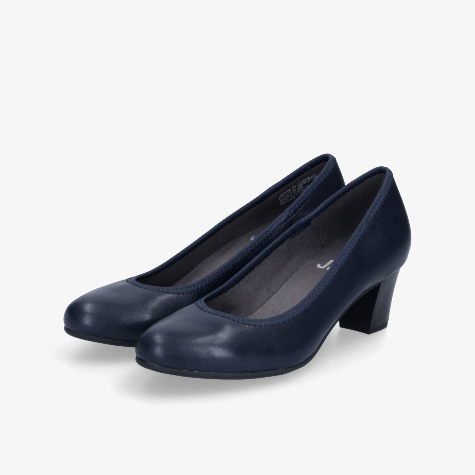 Elegante navyfarbene Pumps mit mittlerem Absatz, klassisch und komfortabel für vielfältige Anlässe geeignet