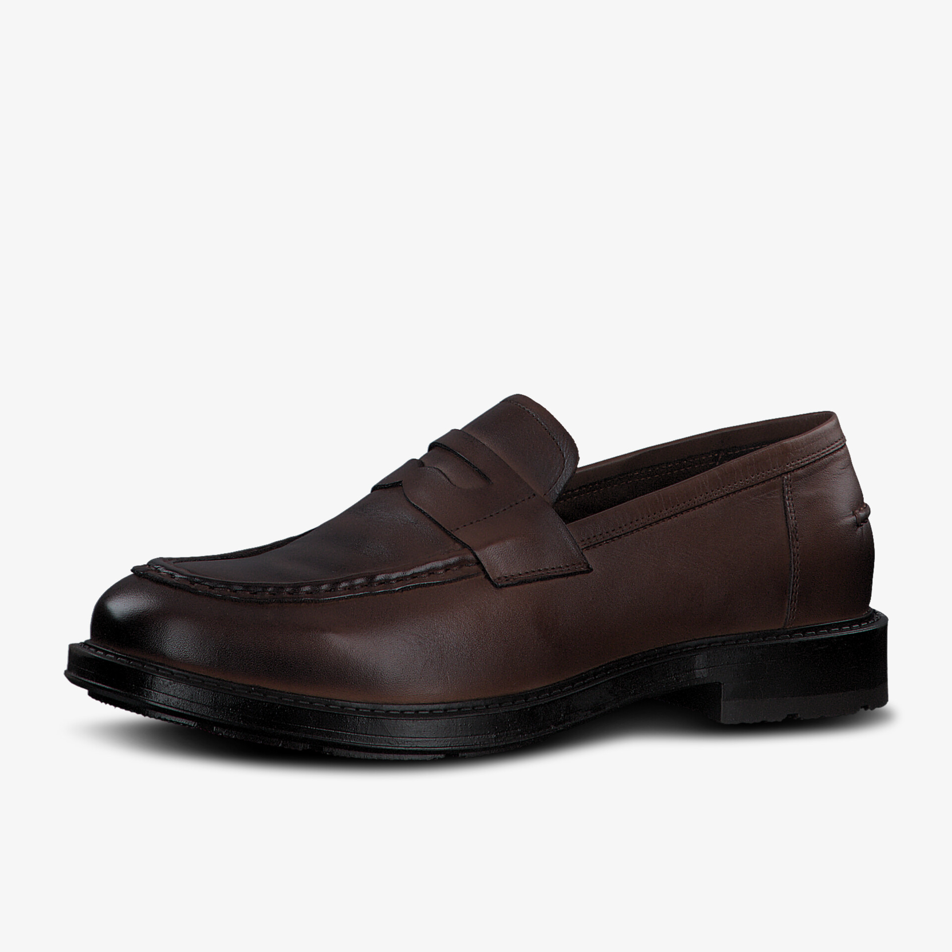 Eleganter brauner Leder-Loafer mit zeitlosem Design und hochwertiger Verarbeitung, perfekt für jeden Anlass.
