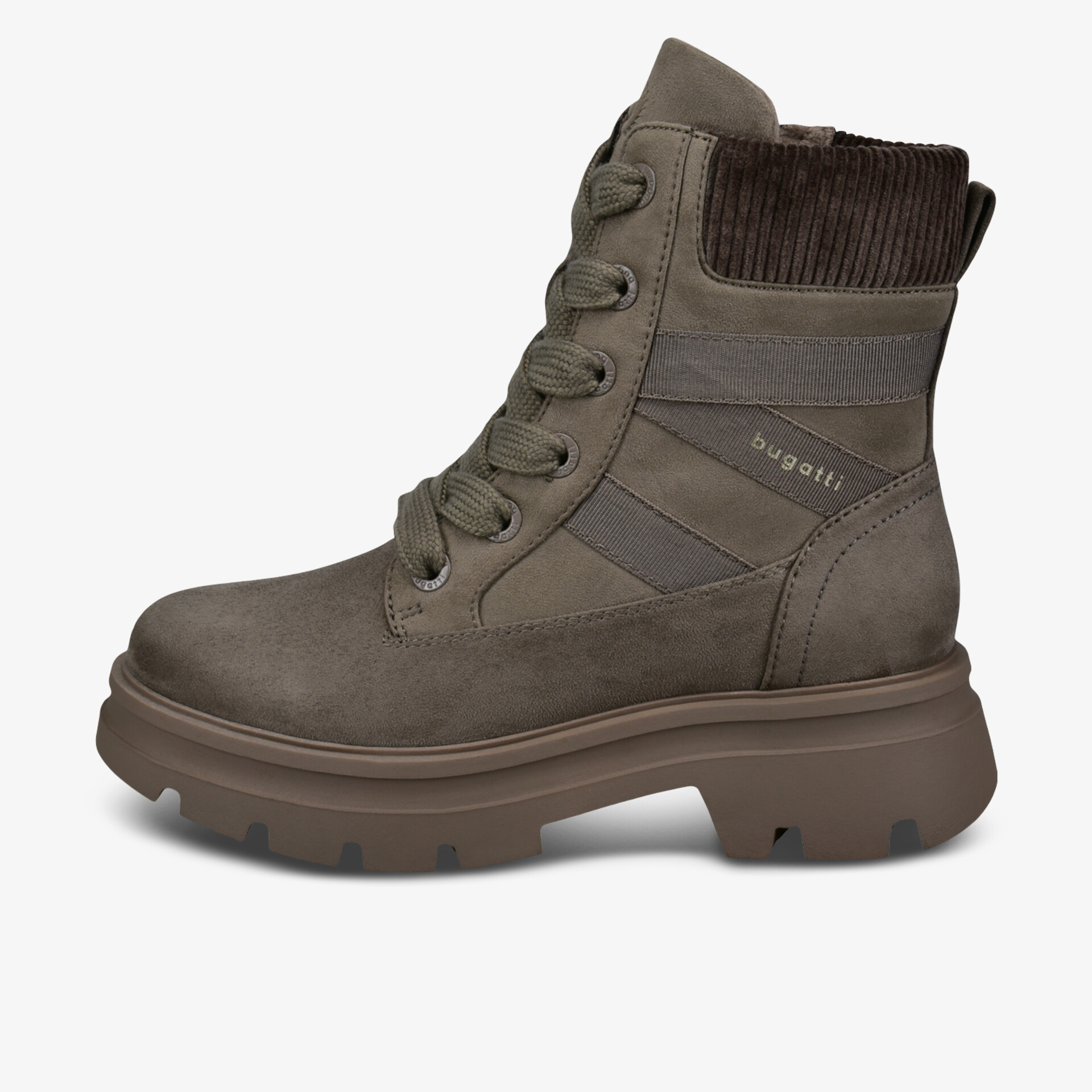 Robuster Schnürstiefel mit profilierter Sohle und angenehmem Tragekomfort, ideal für kühle Tage