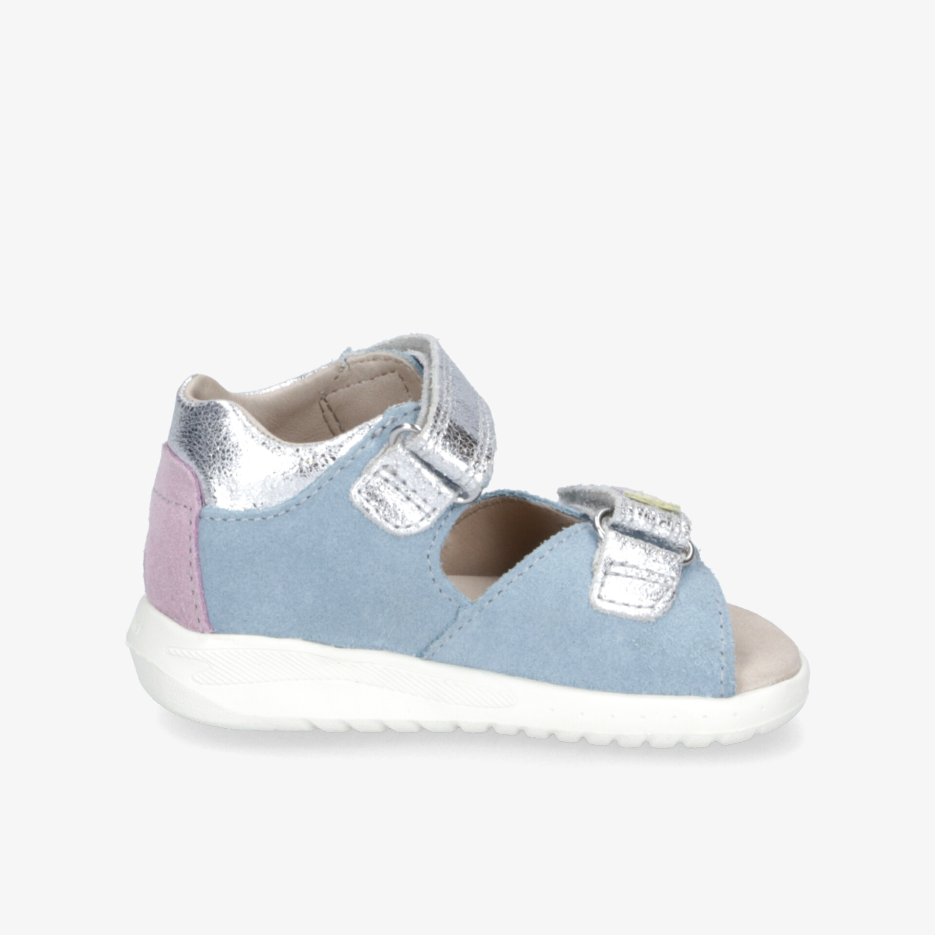 Leichte sandale mit offenem zehenbereich und klettverschluss, oeffnet bequemen halt und atmungsaktivitaet