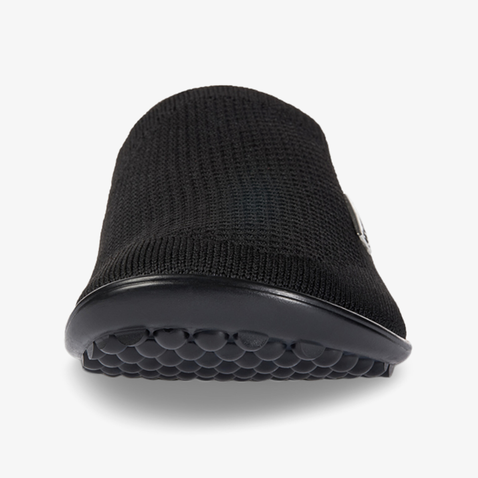 Komfortabler schwarzer Schuh mit innovativer Sohle für optimalen Halt und stilvolles Design.