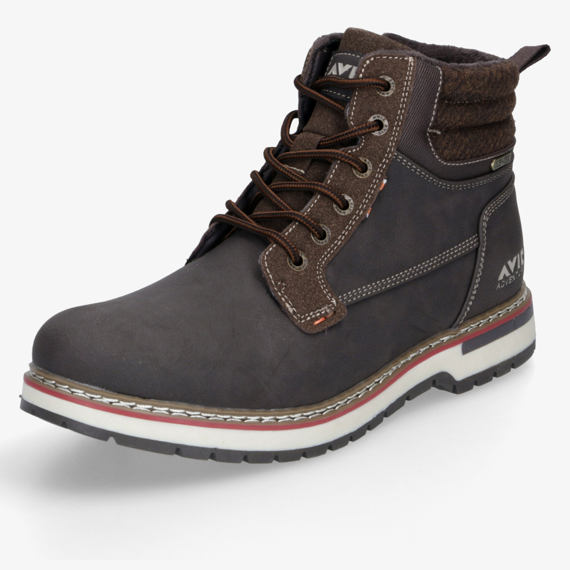 Robuster Schnürschuh aus Leder mit rutschfester Sohle und bequemem, warmem Innenfutter. Stilvoll und langlebig.