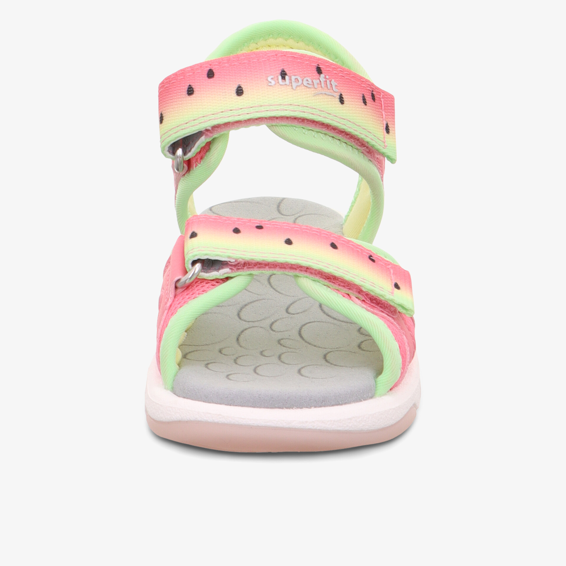 Bequeme Sandale mit verstellbaren Klettverschlüssen und rutschfester Sohle, farbenfrohes und atmungsaktives Design