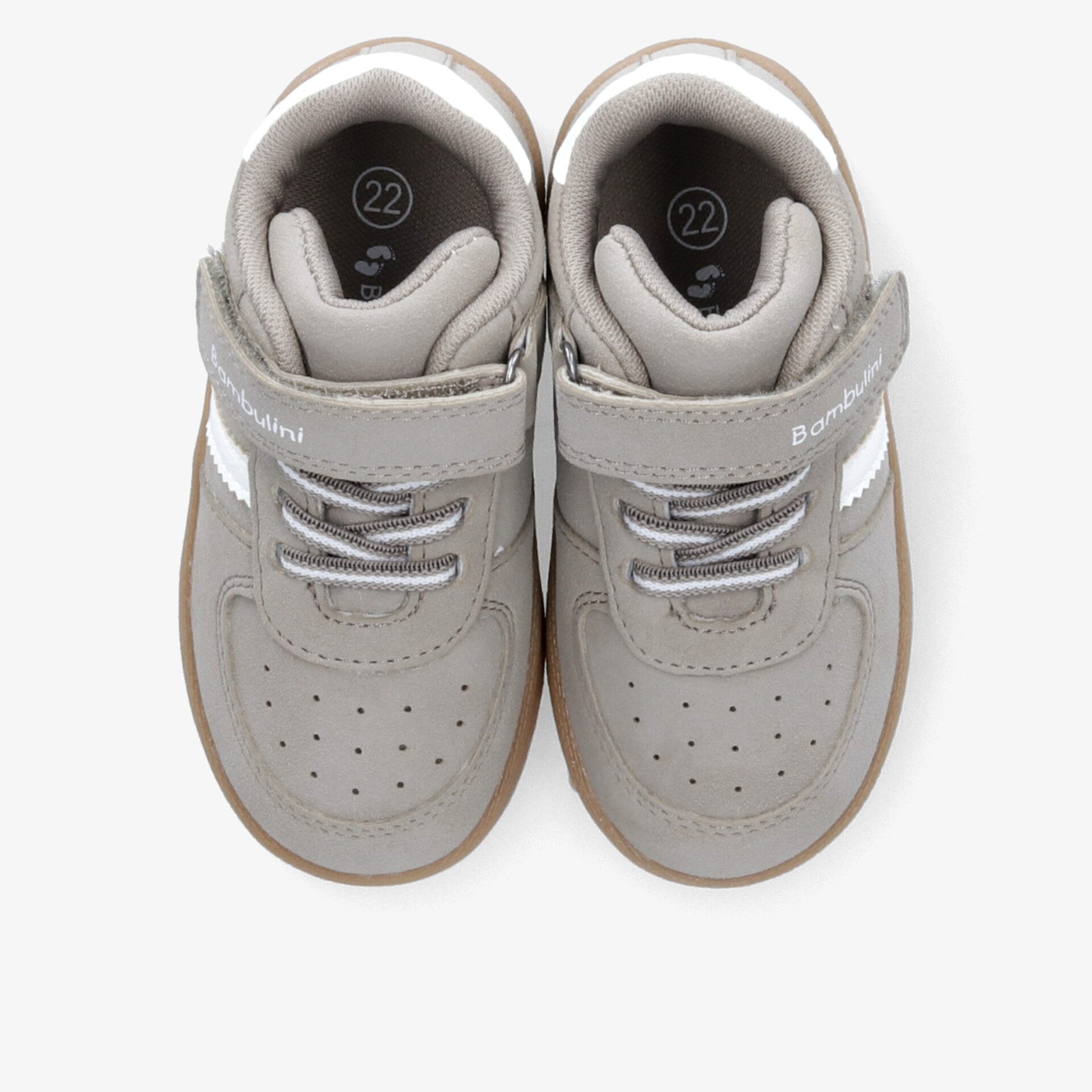 Bequeme graue Kinder Sneaker mit Klettverschluss und rutschfester Sohle in bequemer Passform