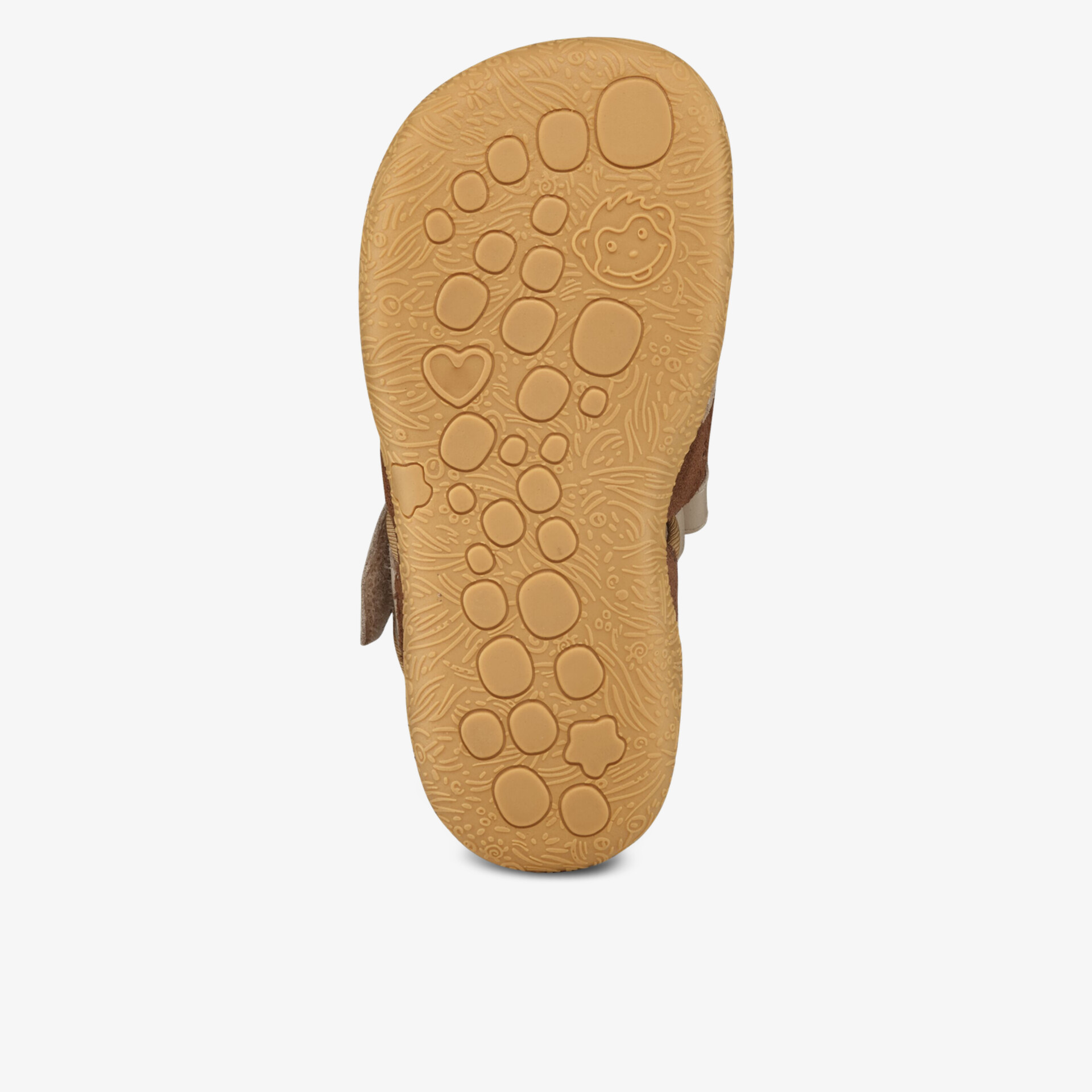 Rutschfeste und flexible Schuhsohle mit auffälligem Profil für sicheren Stand und hohen Tragekomfort