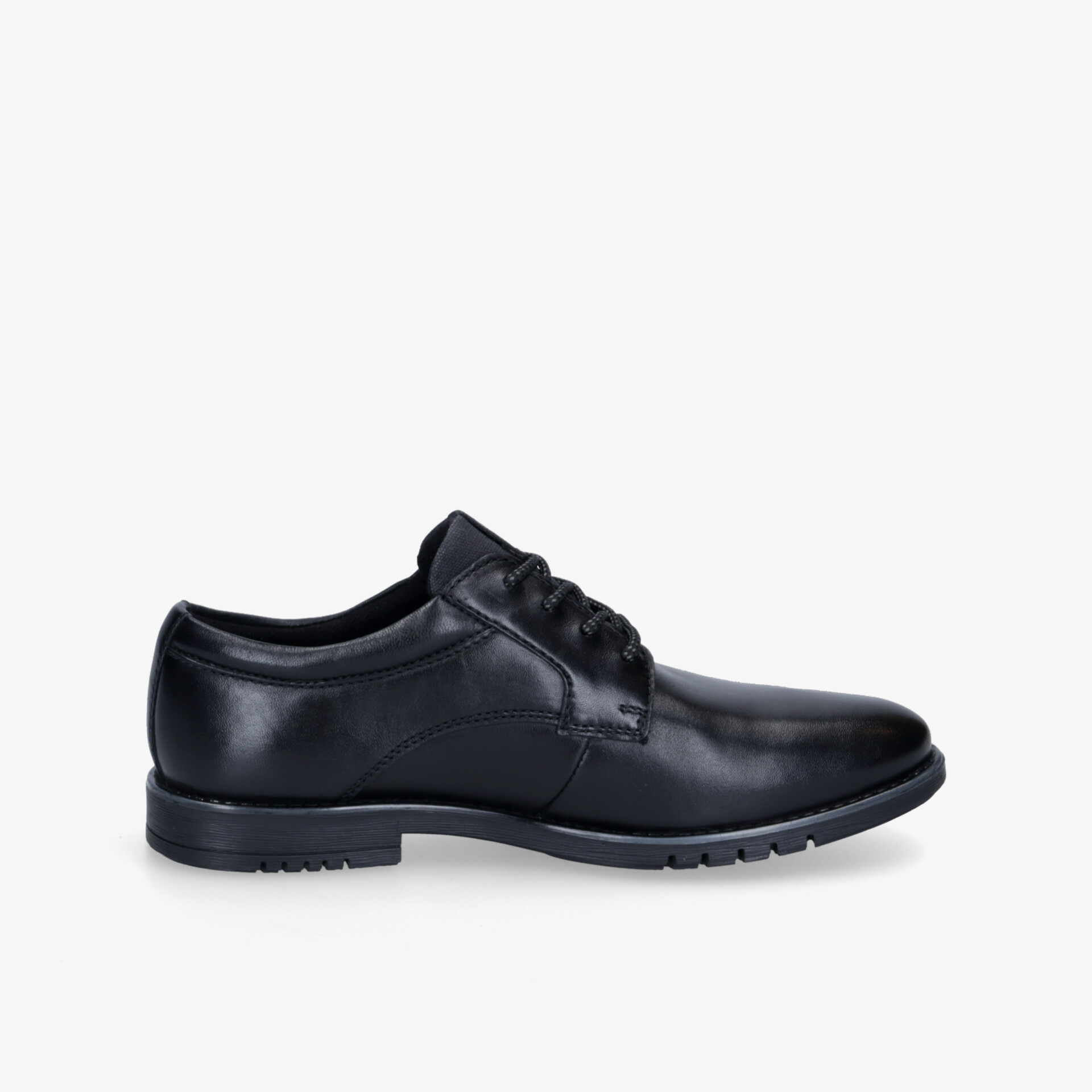 Elegante schwarze Lederschnürschuhe mit klassischem Design und exquisiter Verarbeitung.