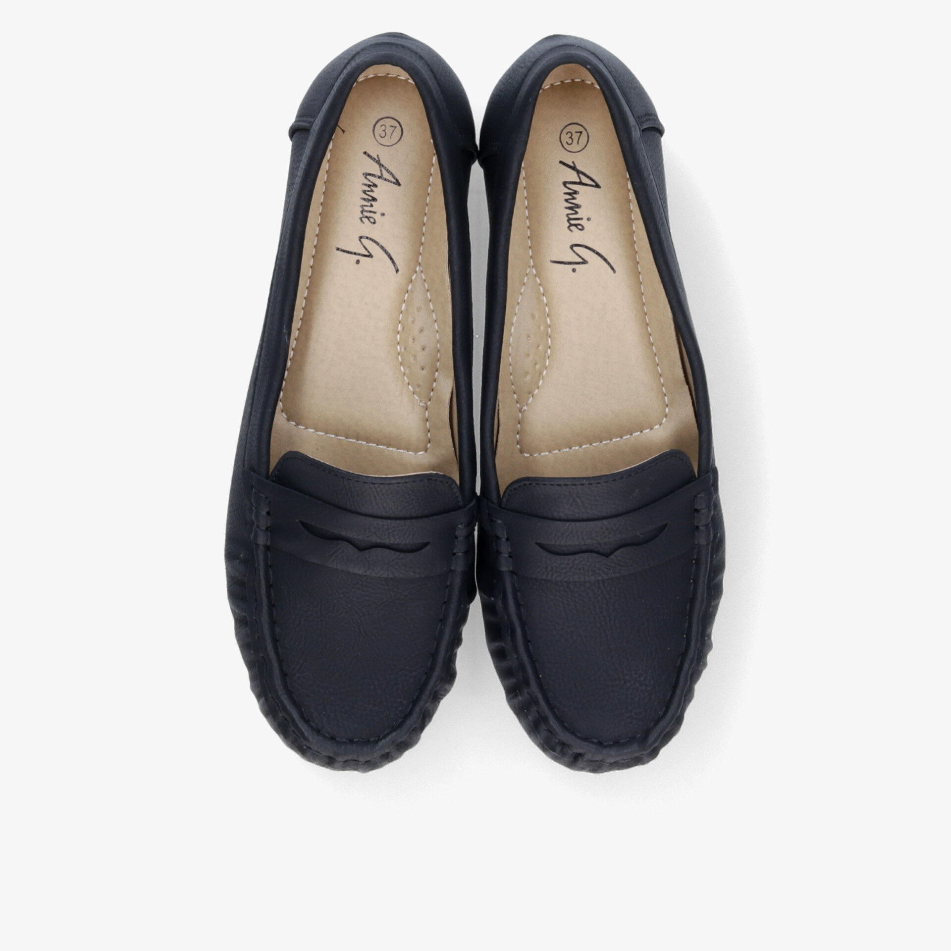 Schwarze Loafer in klassischem Design mit weichem Innenfutter und rutschfester Sohle, bequem und elegant
