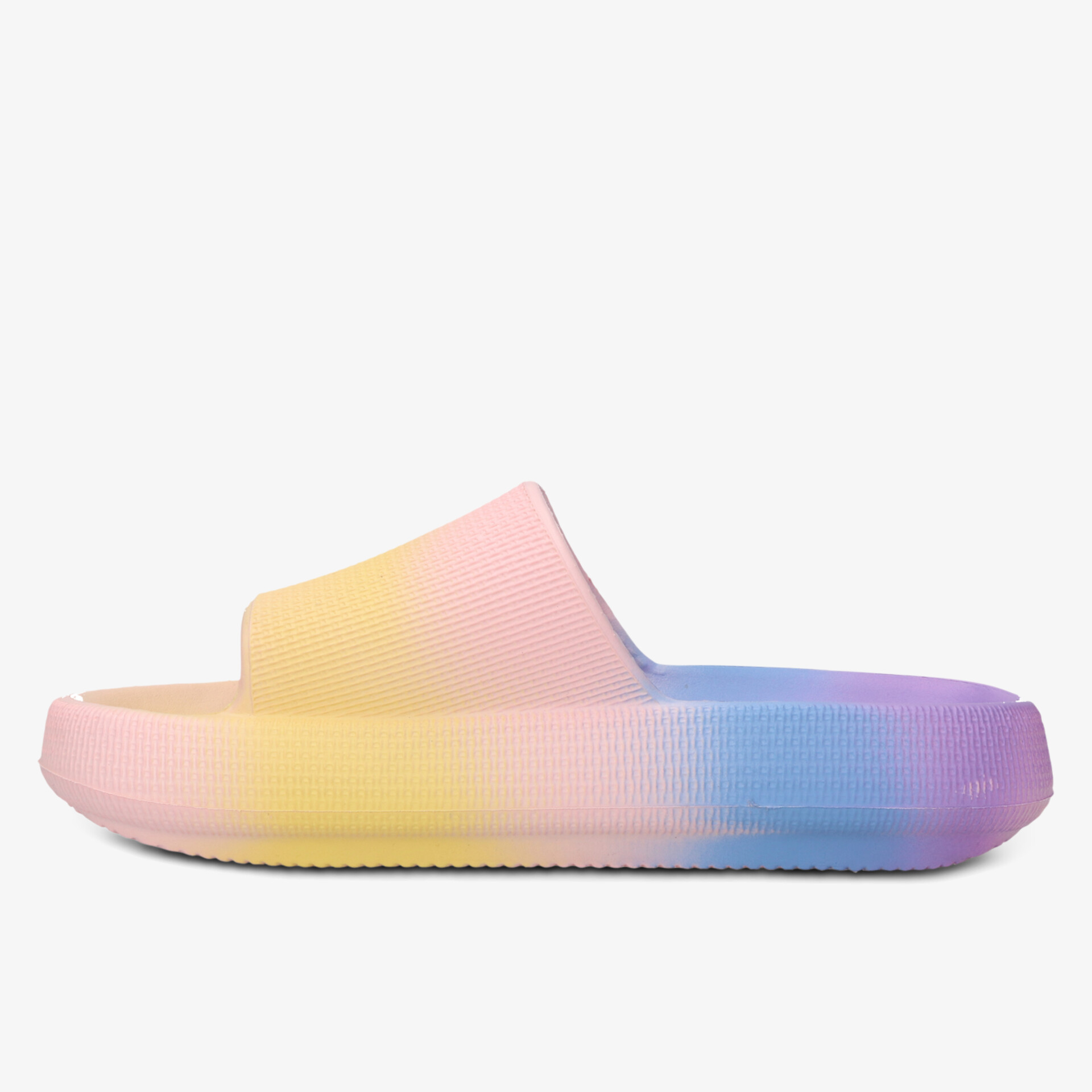 Bunte offene Sandale mit weicher Sohle und rutschfester Unterseite für hohen Komfort