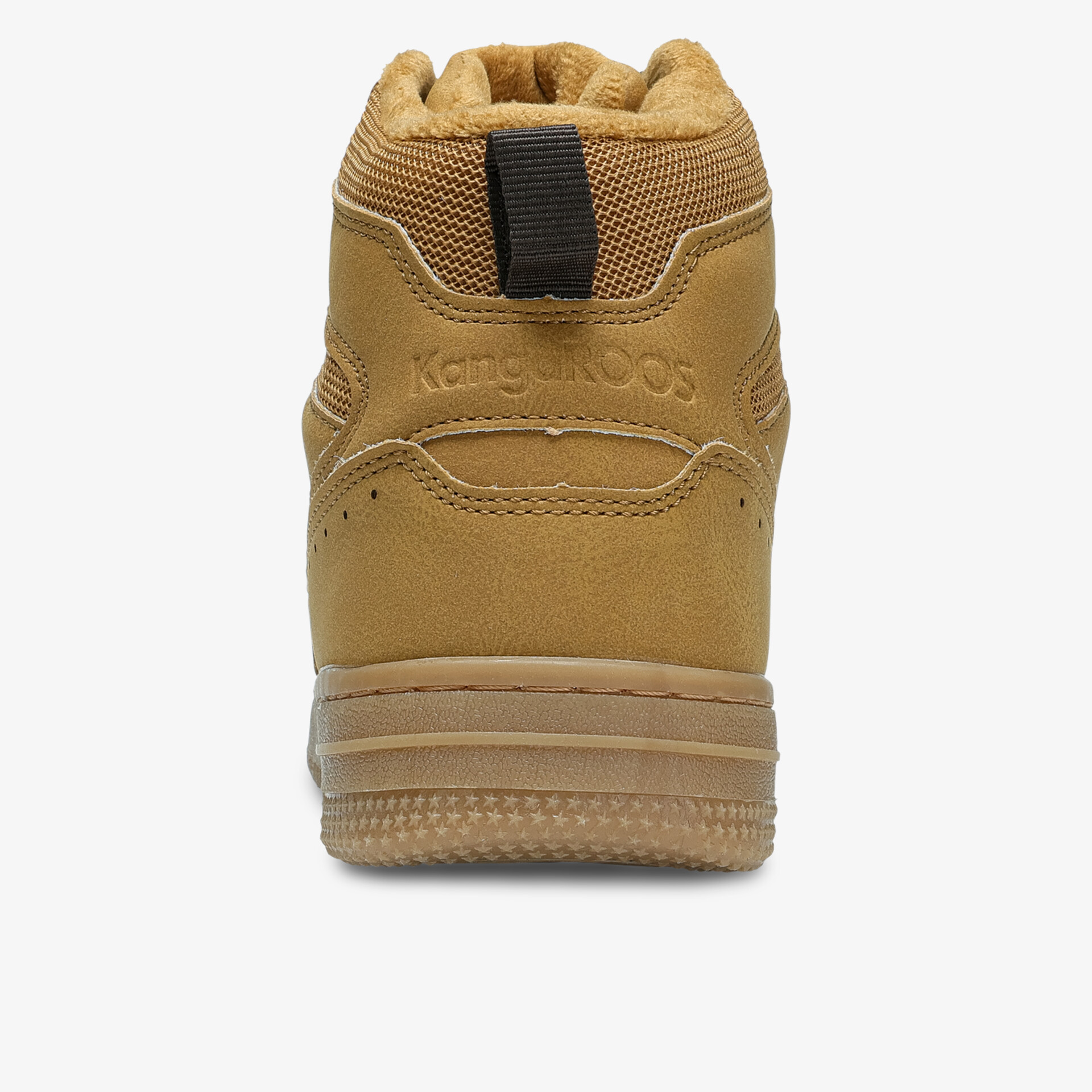 Robuster und bequemer Schuh mit gepolstertem Schaft und rutschfester Sohle in Braun